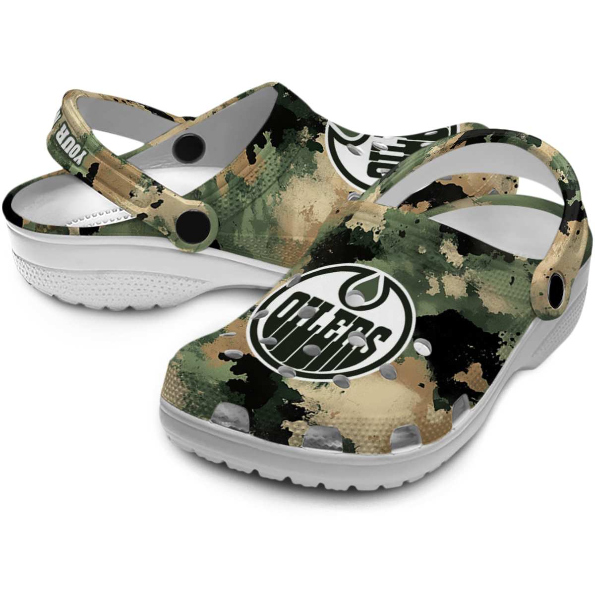 Merchidea Edmonton Oilers NHL Sport Crocs Crocband Clogs Shoes Comfortable For Men Women and Kids