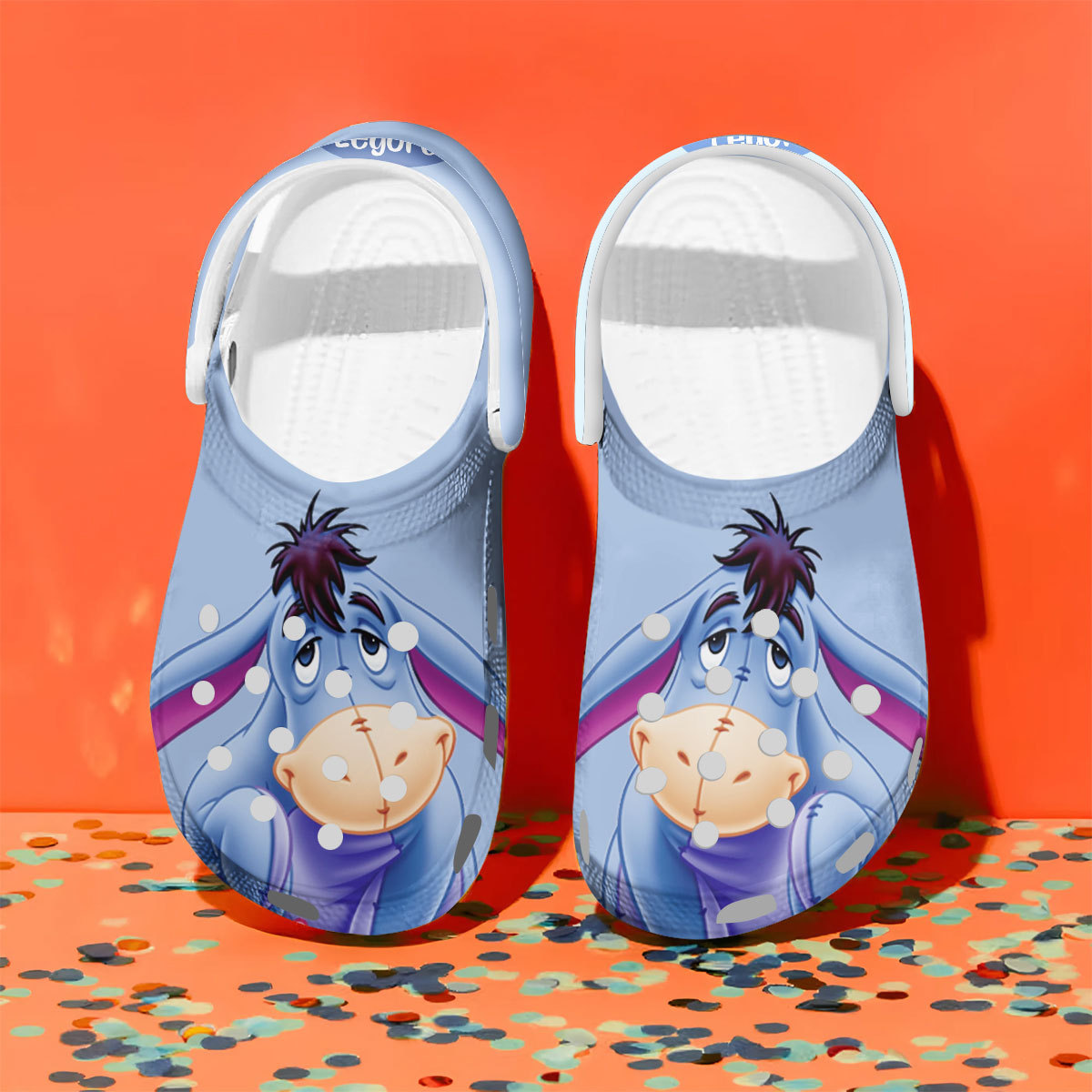 Merchidea Eeyore Winnie The Pooh Cartoon Crocs Crocband Clogs Shoes Comfortable For Men Women and Kids