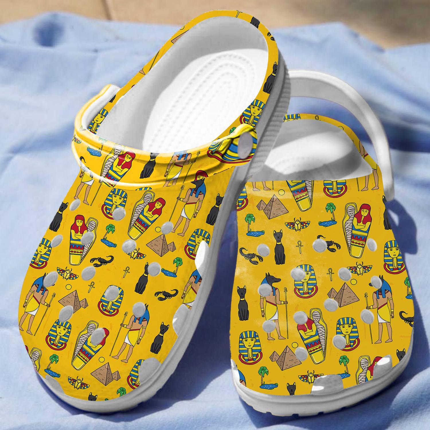 Merchidea Egyptian Crocs Crocband Clogs Shoes Comfortable For Men Women and Kids