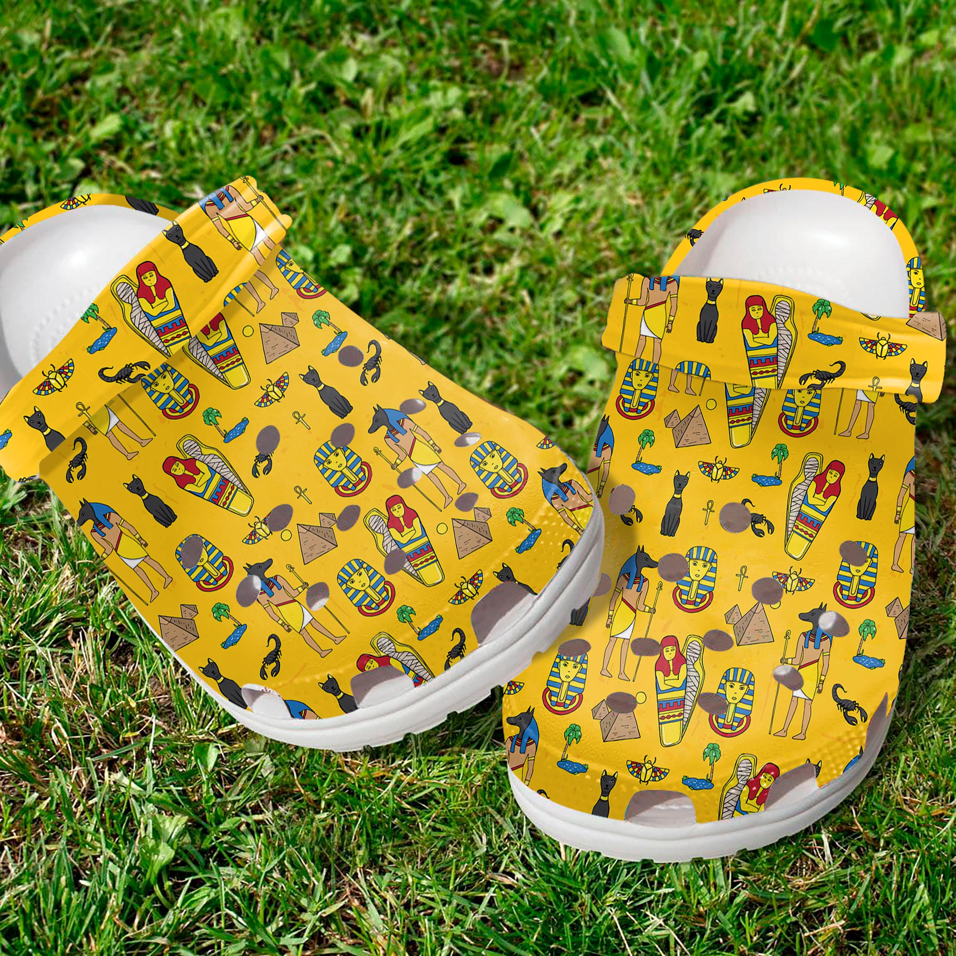 Merchidea Egyptian Crocs Crocband Clogs Shoes Comfortable For Men Women and Kids