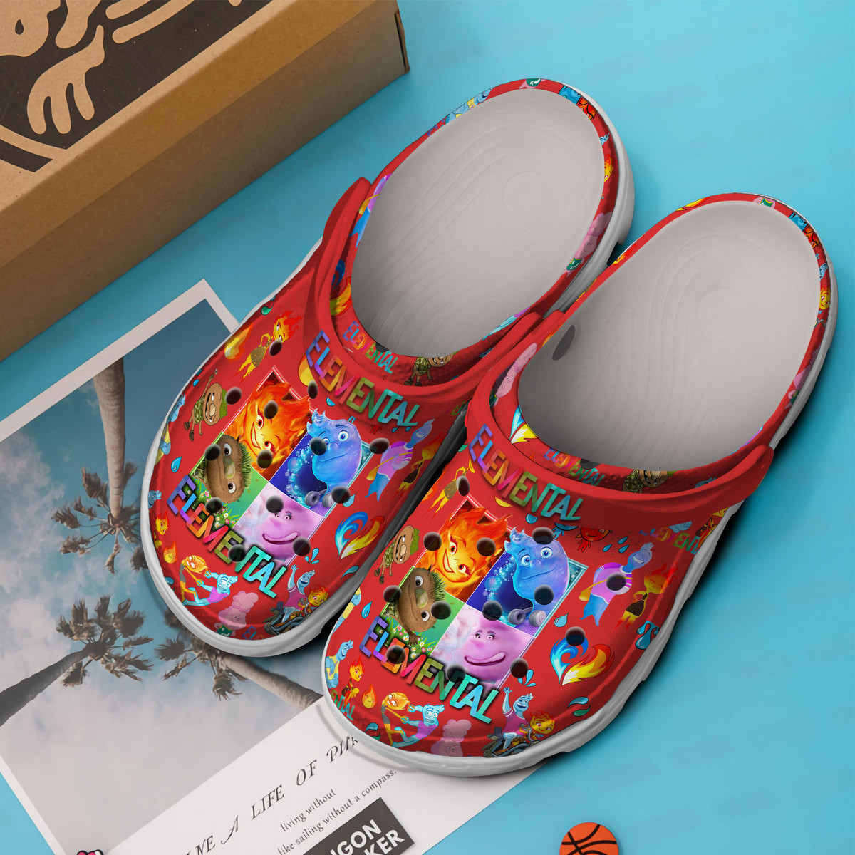Merchidea Elemental Cartoon Crocs Crocband Clogs Shoes Comfortable For Men Women and Kids