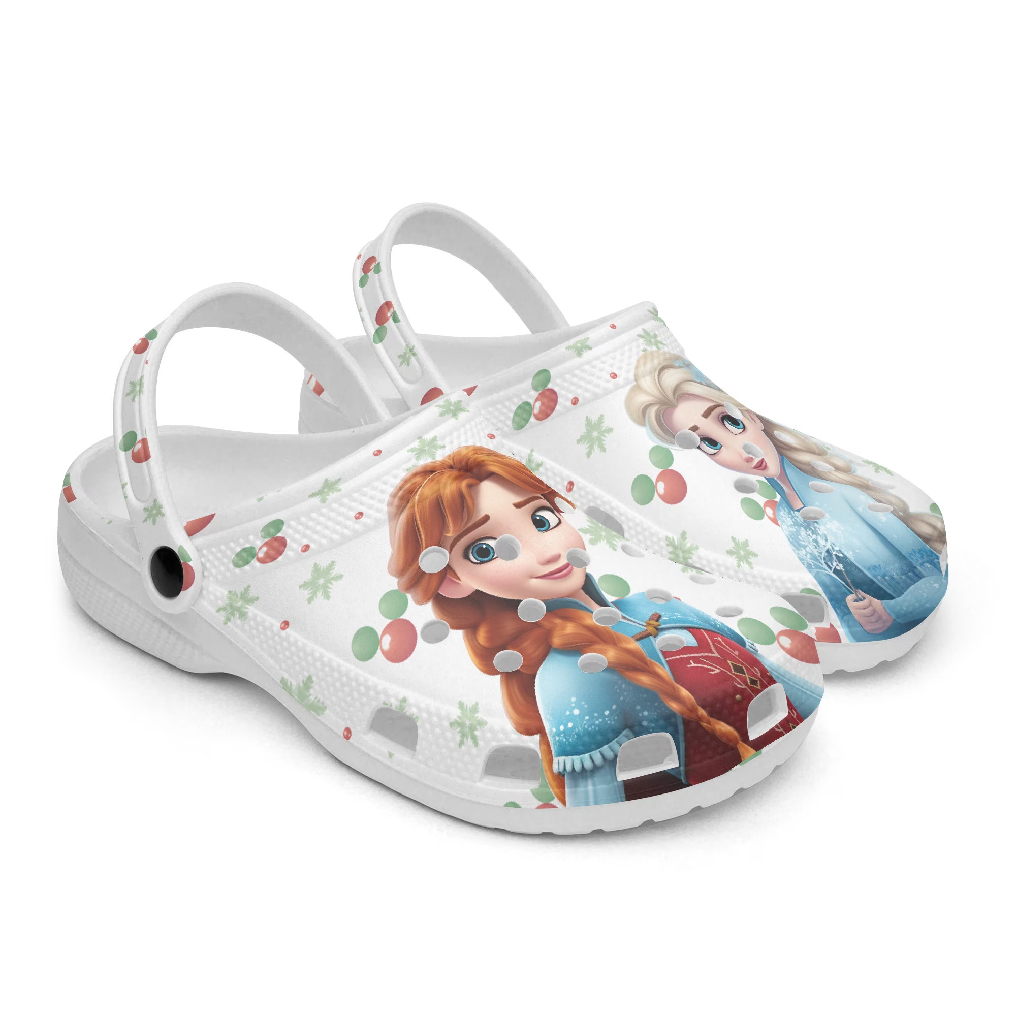 Merchidea Elsa And Anna Frozen Movie Crocs Crocband Clogs Shoes Comfortable For Men Women and Kids