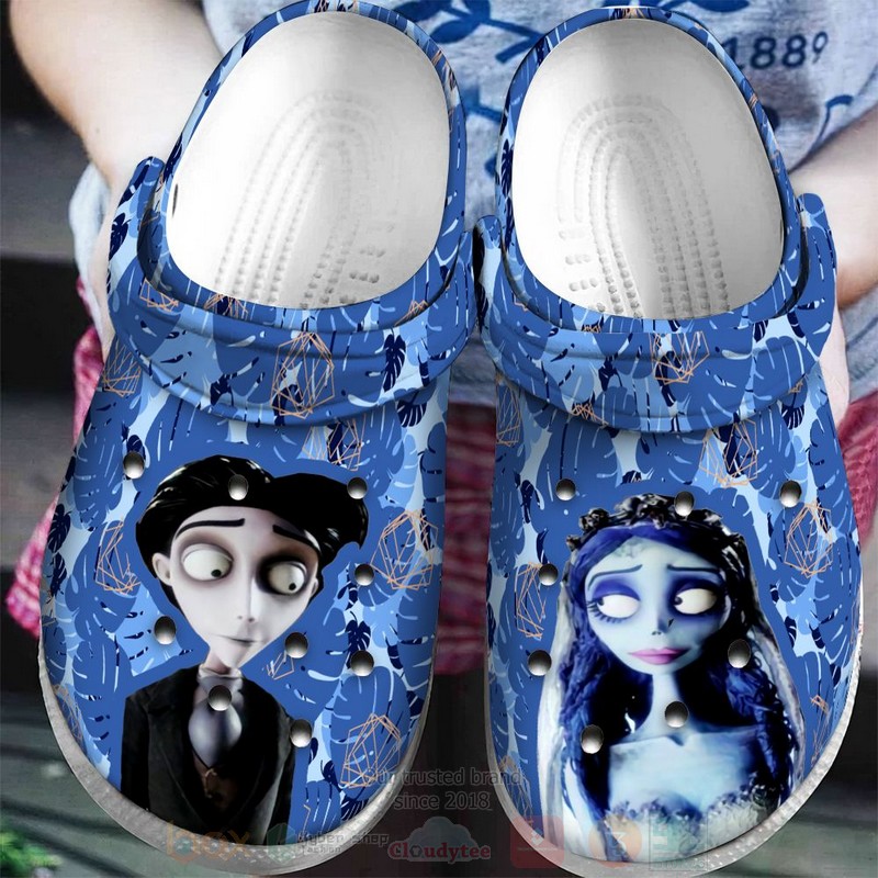 Merchidea Emily and Victor Corpse Bride Movie Crocs Crocband Clogs Shoes Comfortable For Men Women and Kids