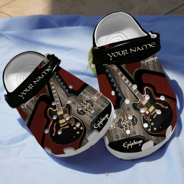Merchidea Epiphone Guitar Crocs Crocband Clogs Shoes Comfortable For Men Women and Kids