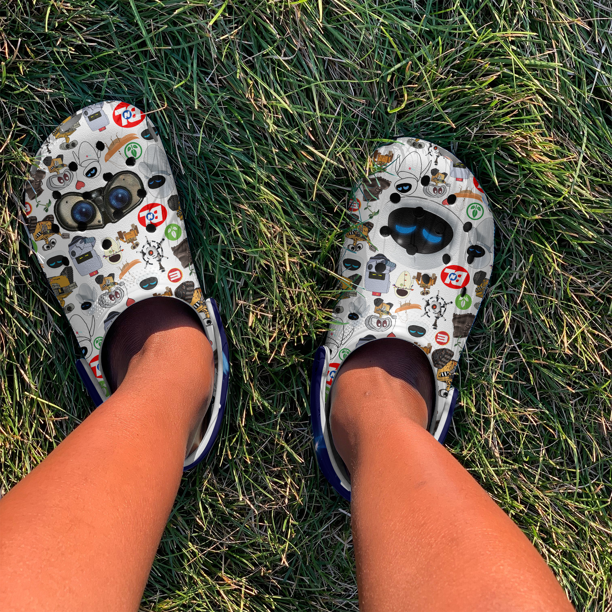 Merchidea EVE Wall Movie Crocs Crocband Clogs Shoes Comfortable For Men Women and Kids