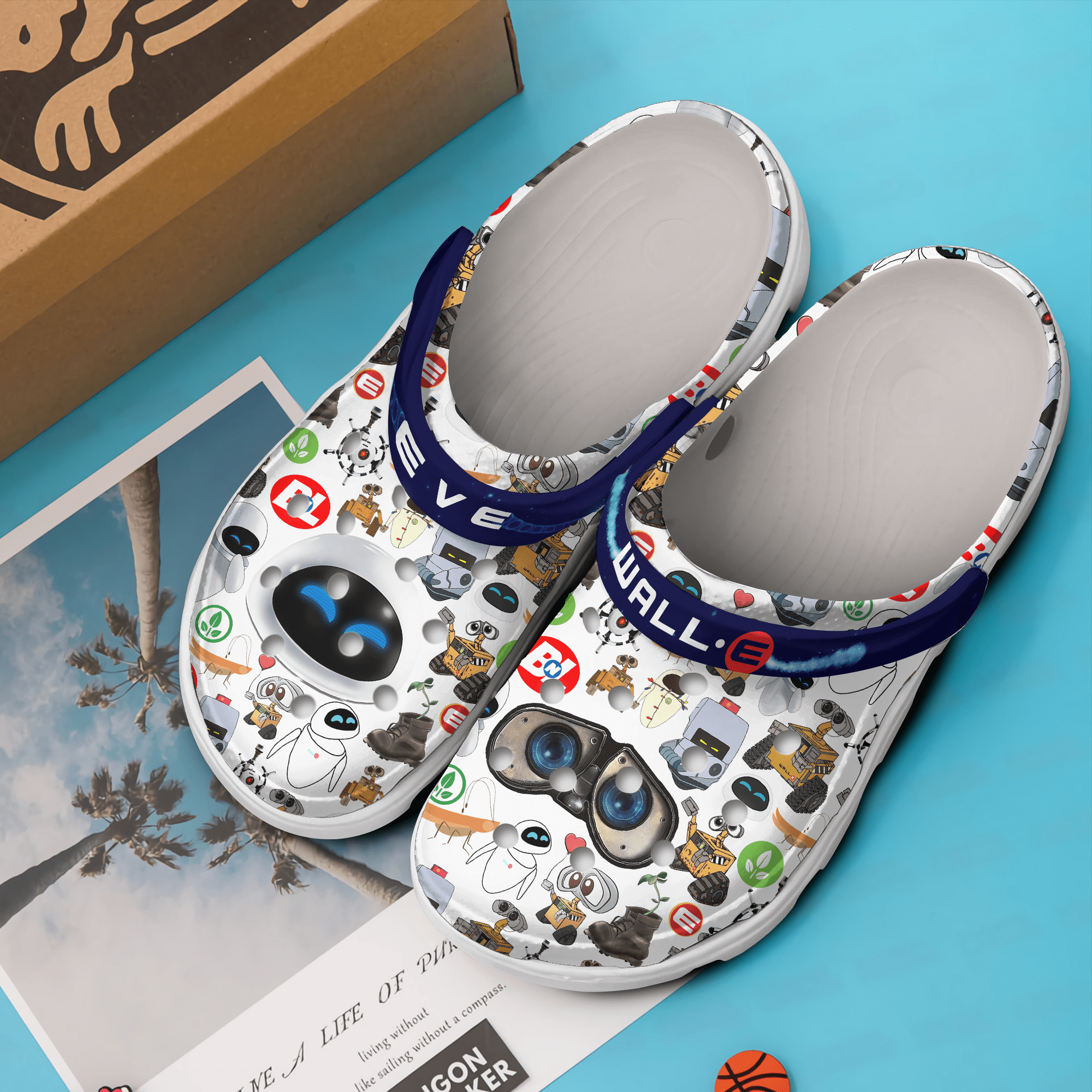 Merchidea EVE Wall Movie Crocs Crocband Clogs Shoes Comfortable For Men Women and Kids