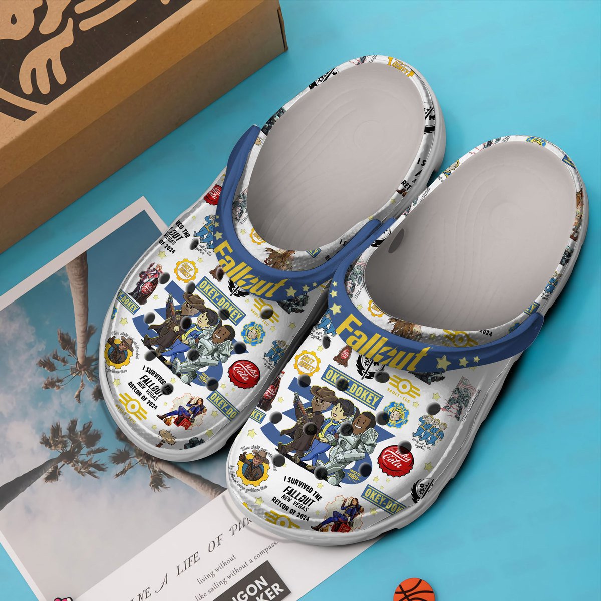 Merchidea Fallout Game Crocs Crocband Clogs Shoes Comfortable For Men Women and Kids