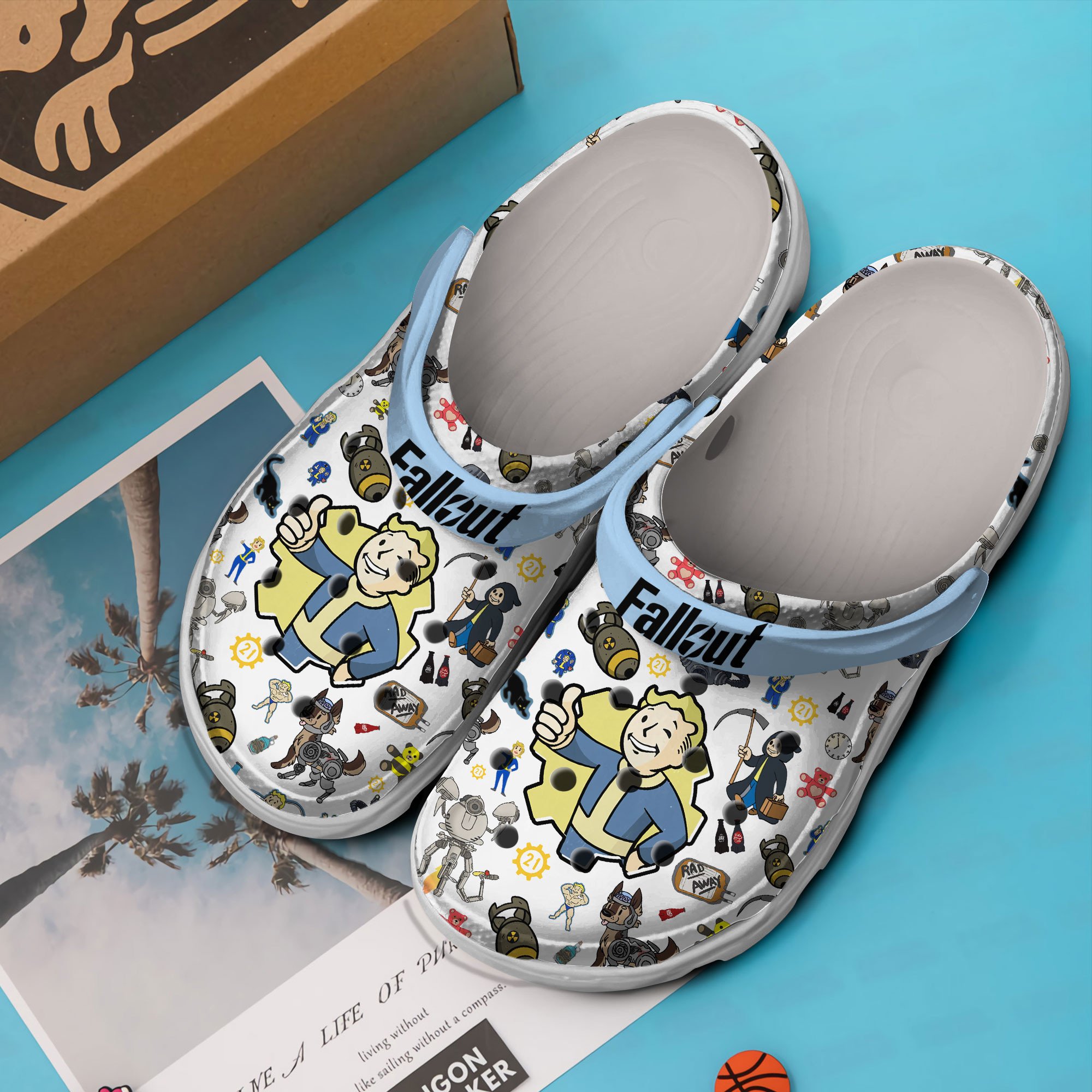 Merchidea Fallout Game Crocs Crocband Clogs Shoes Comfortable For Men Women and Kids