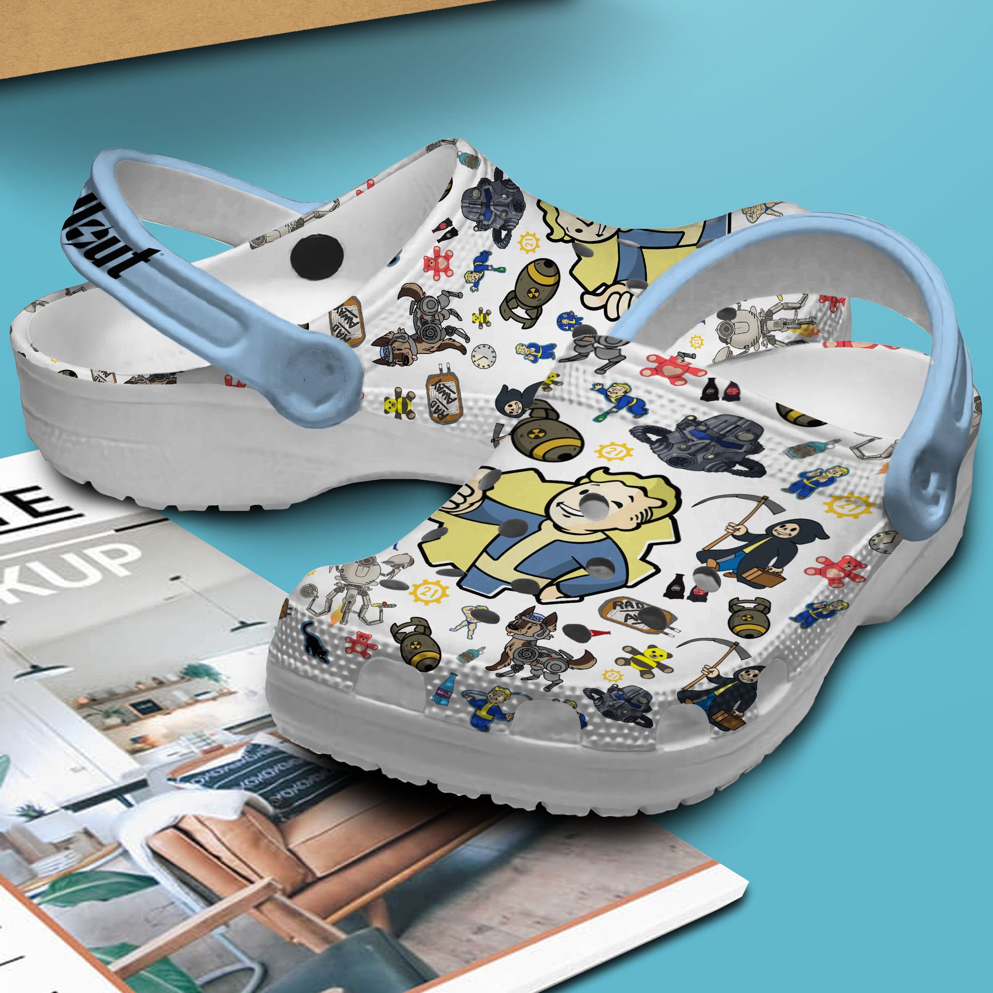 Merchidea Fallout Game Crocs Crocband Clogs Shoes Comfortable For Men Women and Kids