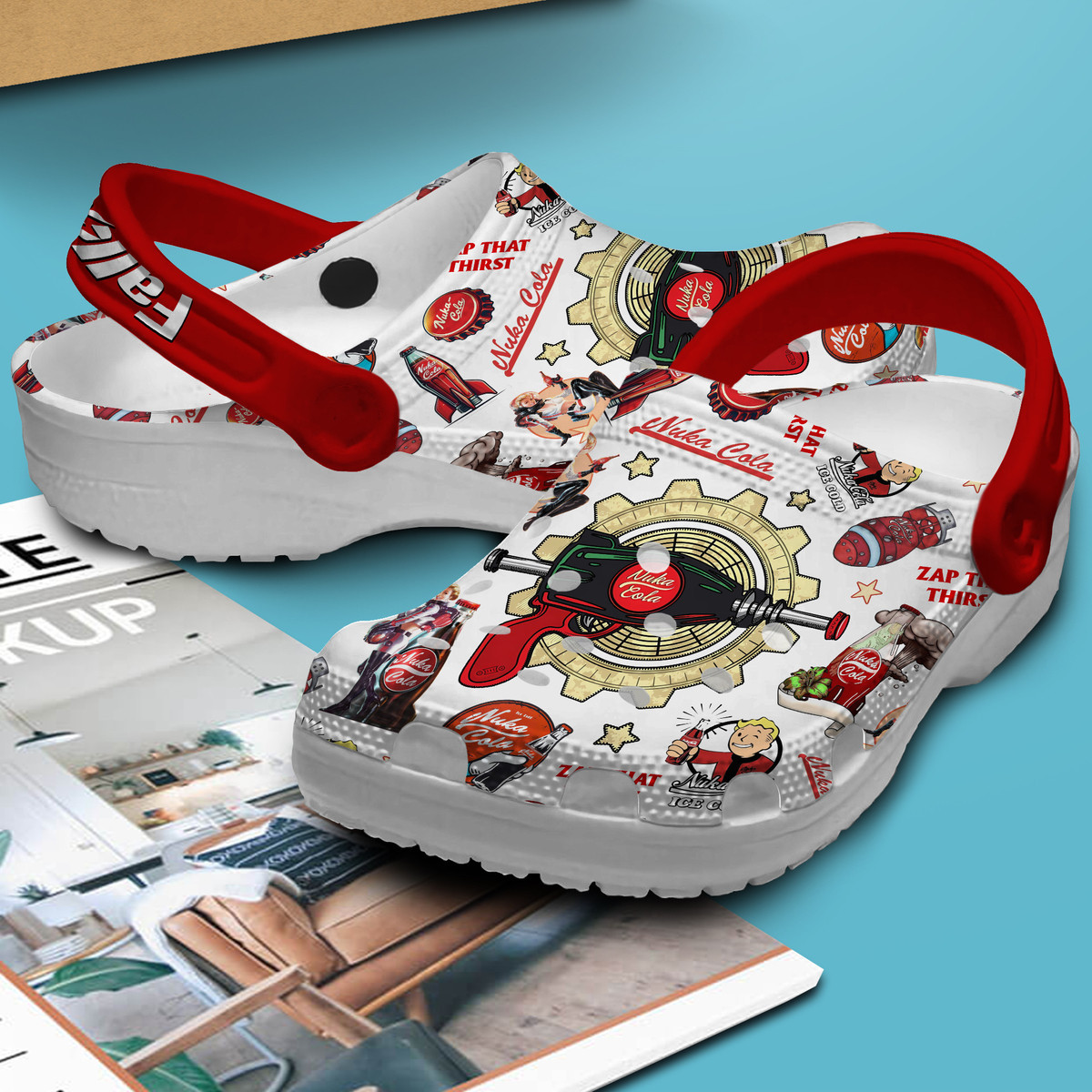 Merchidea Fallout Shelter Game Crocs Crocband Clogs Shoes Comfortable For Men Women and Kids