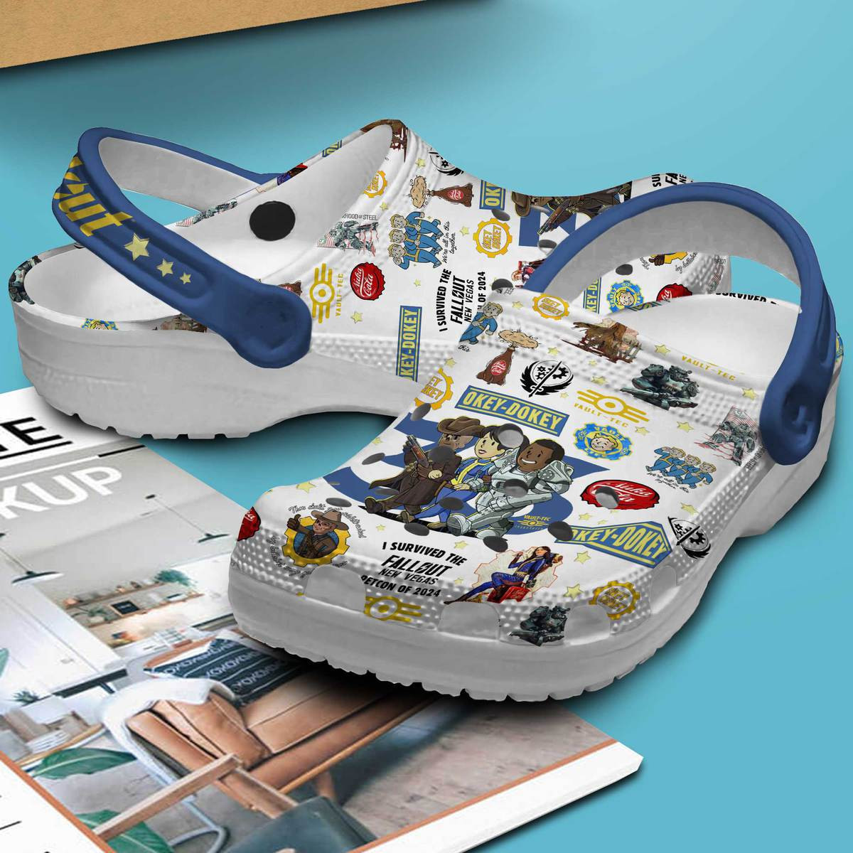 Merchidea Fallout Shelter Game Crocs Crocband Clogs Shoes Comfortable For Men Women and Kids