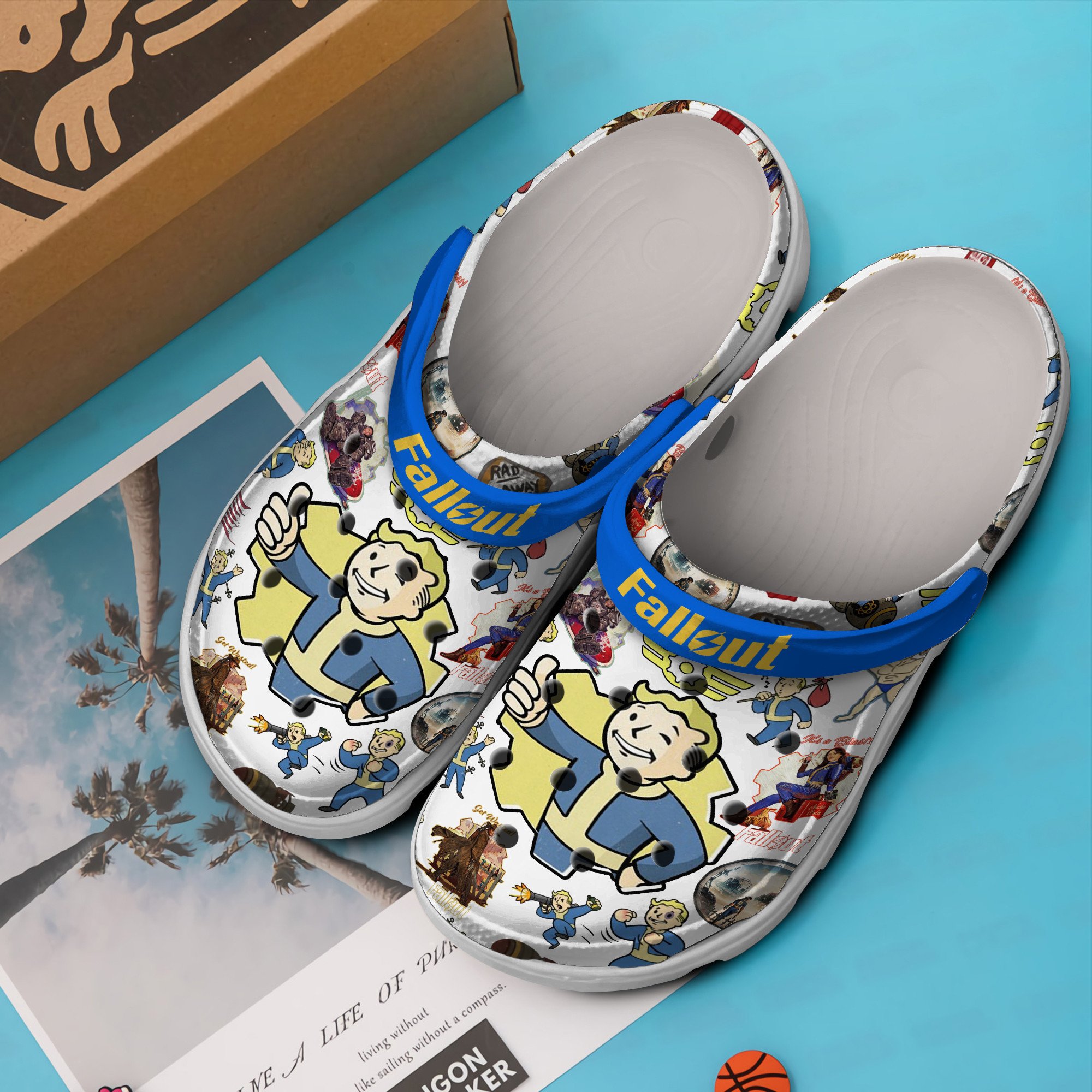 Merchidea Fallout Shelter Game Crocs Crocband Clogs Shoes Comfortable For Men Women and Kids