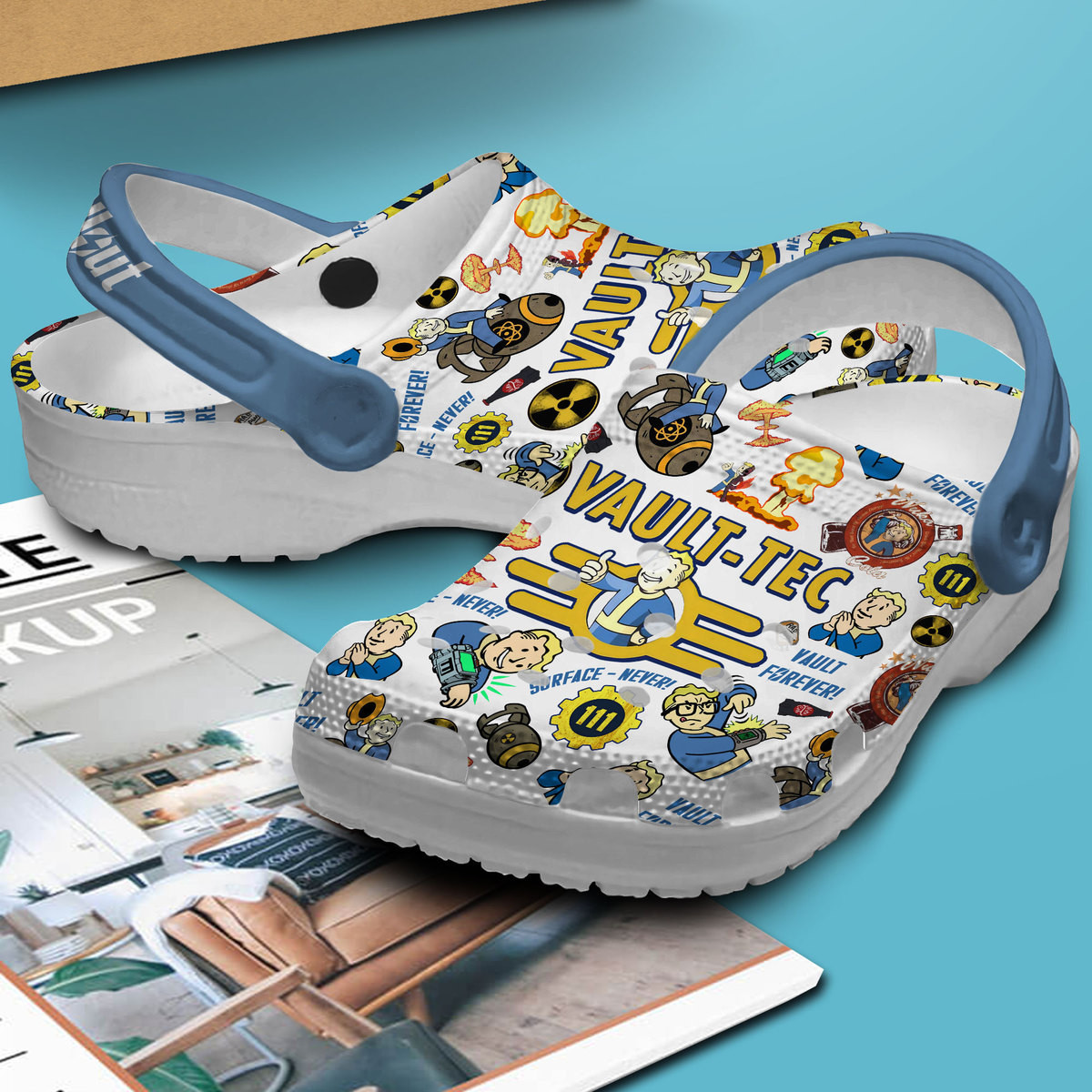 Merchidea Fallout Shelter Game Crocs Crocband Clogs Shoes Comfortable For Men Women and Kids