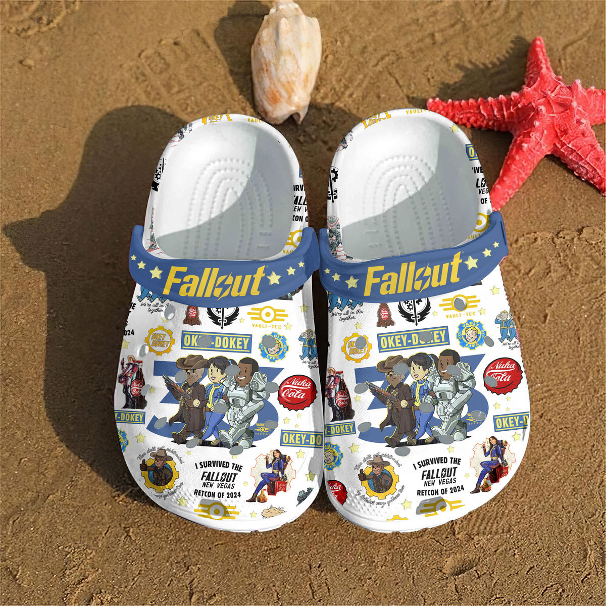 Merchidea Fallout Shelter Game Crocs Crocband Clogs Shoes Comfortable For Men Women and Kids