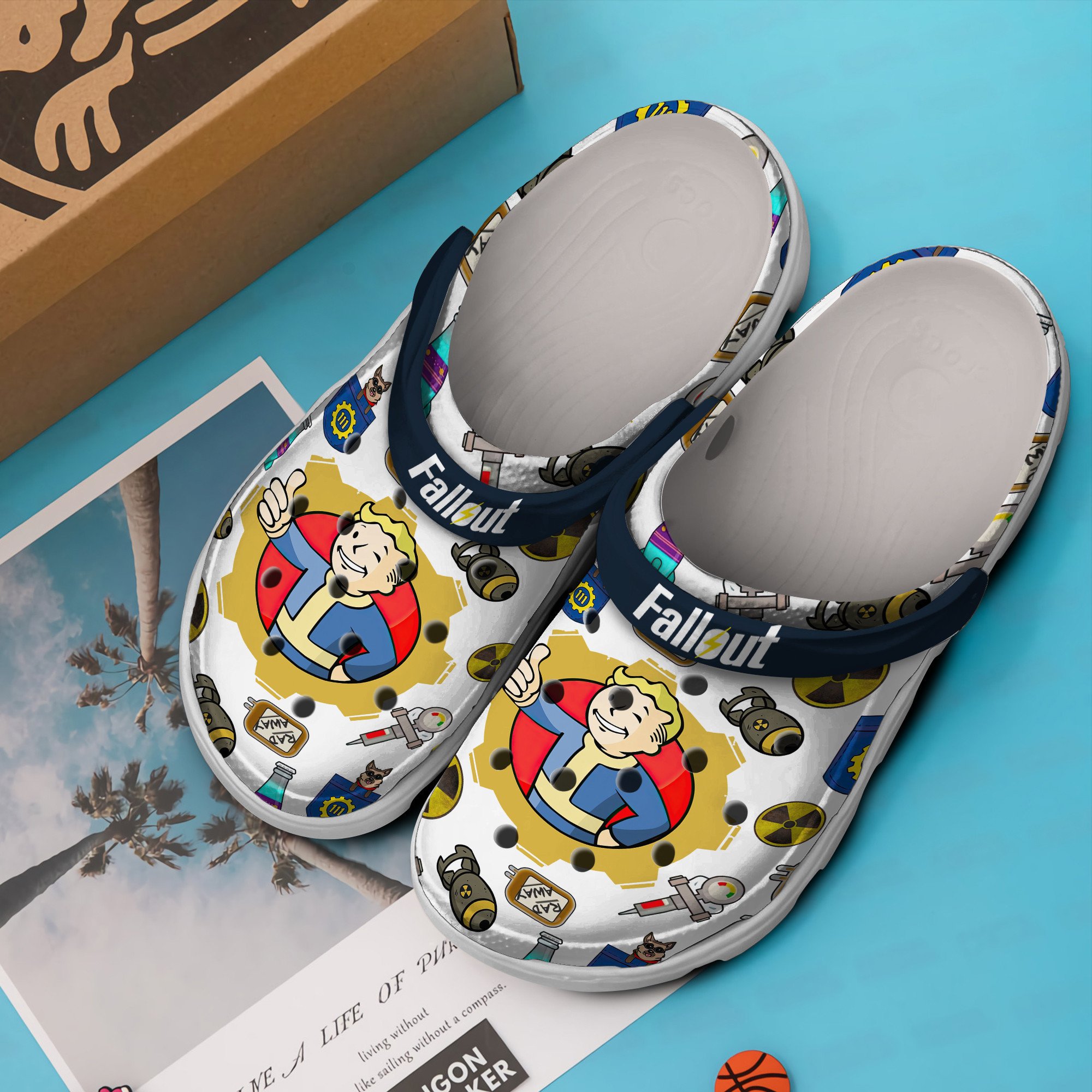 Merchidea Fallout Shelter Game Crocs Crocband Clogs Shoes Comfortable For Men Women and Kids