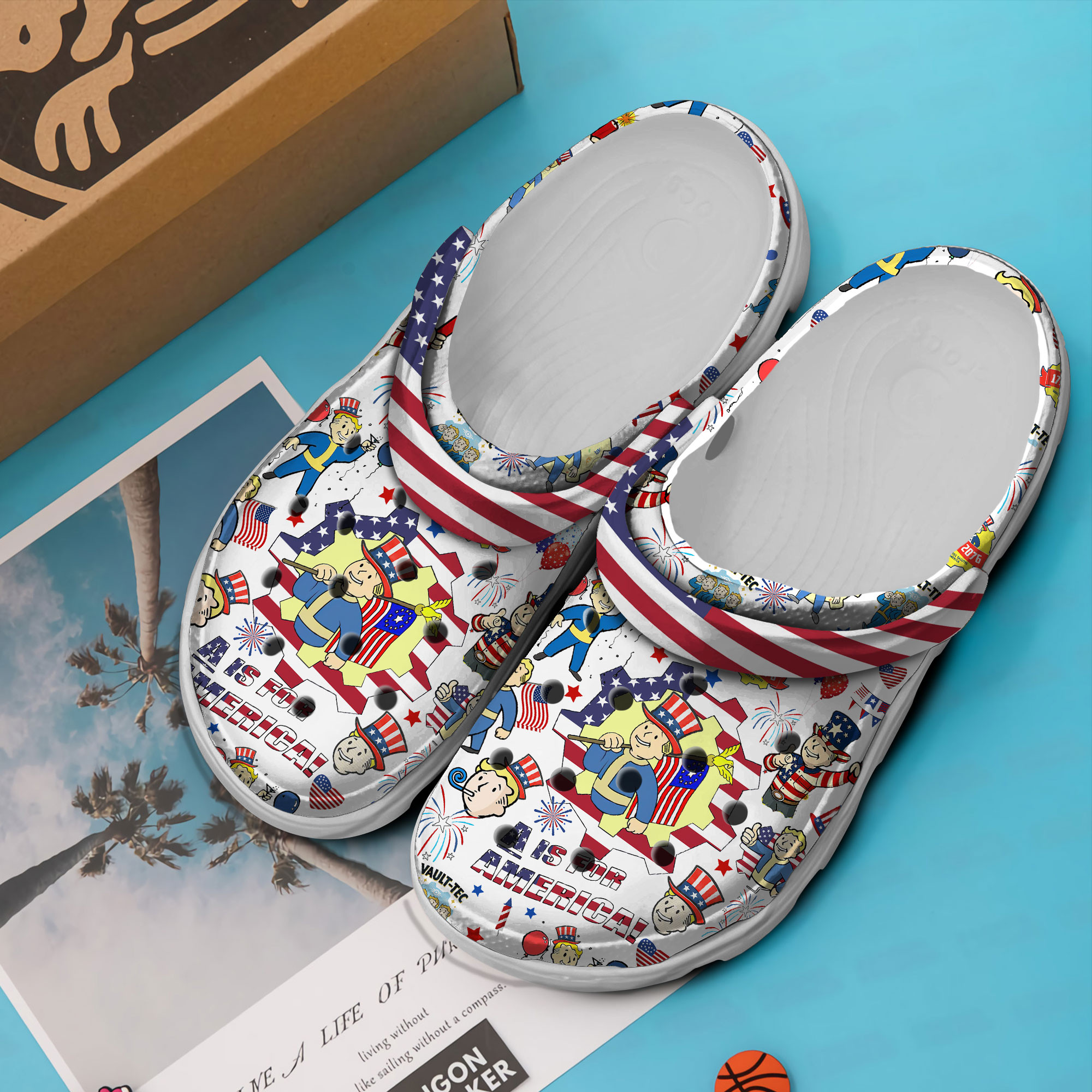 Merchidea Fallout Shelter Game Crocs Crocband Clogs Shoes Comfortable For Men Women and Kids