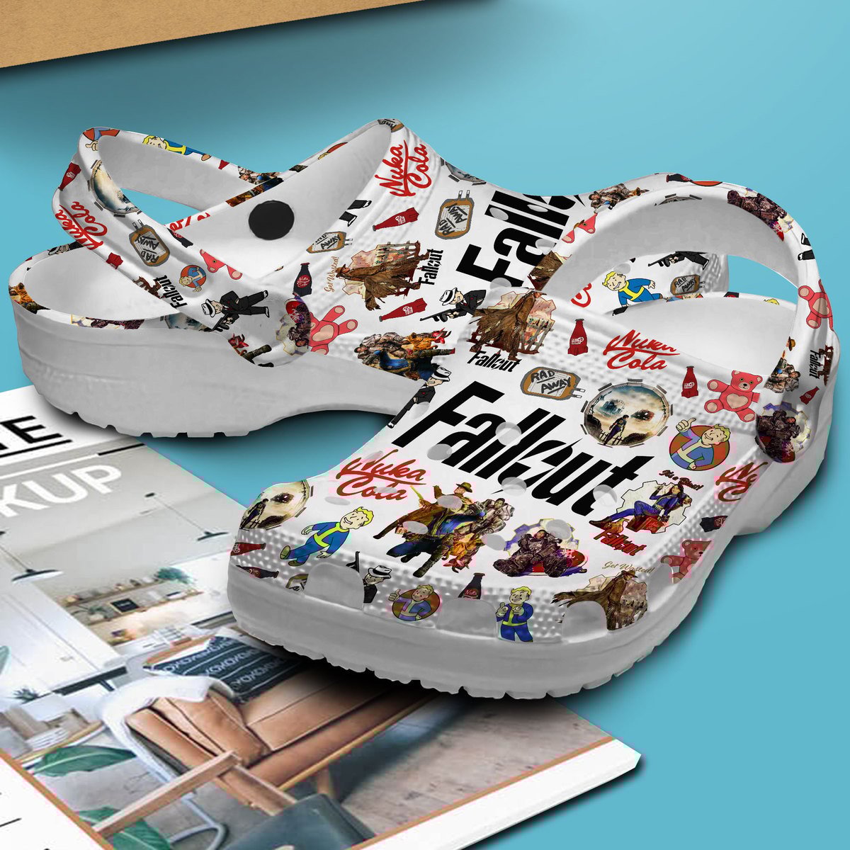 Merchidea Fallout Shelter Game Crocs Crocband Clogs Shoes Comfortable For Men Women and Kids