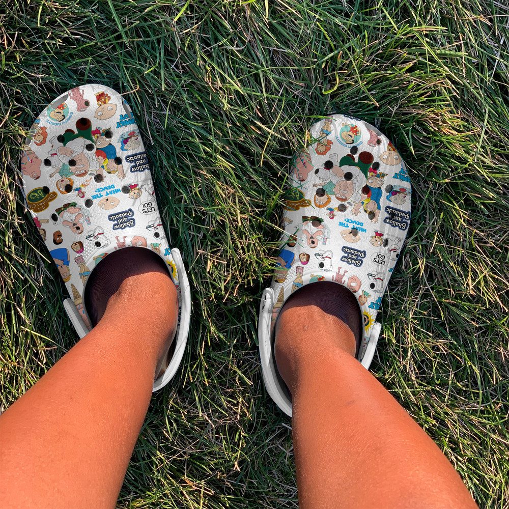 Merchidea Family Guy Cartoon Crocs Crocband Clogs Shoes Comfortable For Men Women and Kids