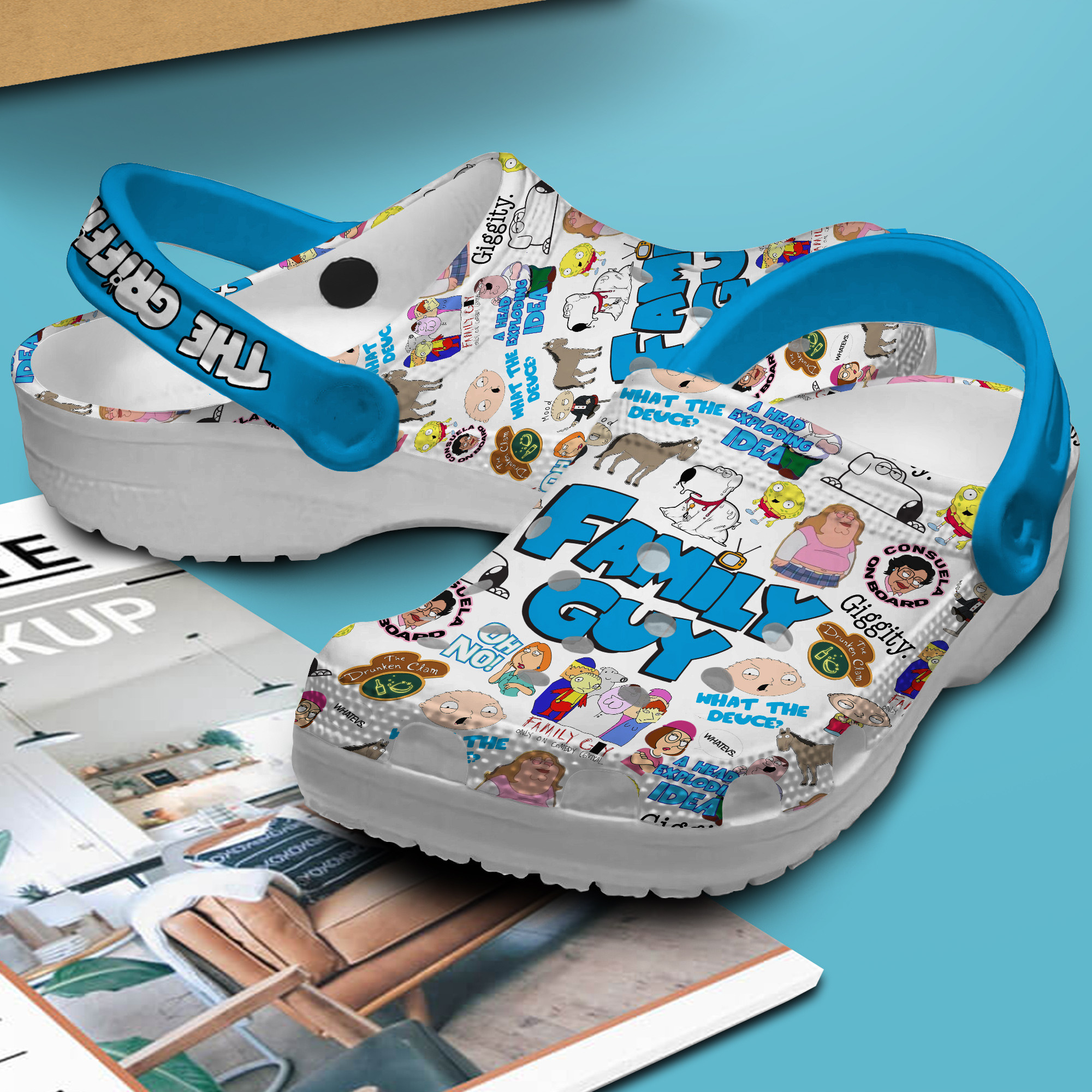 Merchidea Family Guy TV Series Crocs Crocband Clogs Shoes Comfortable For Men Women and Kids