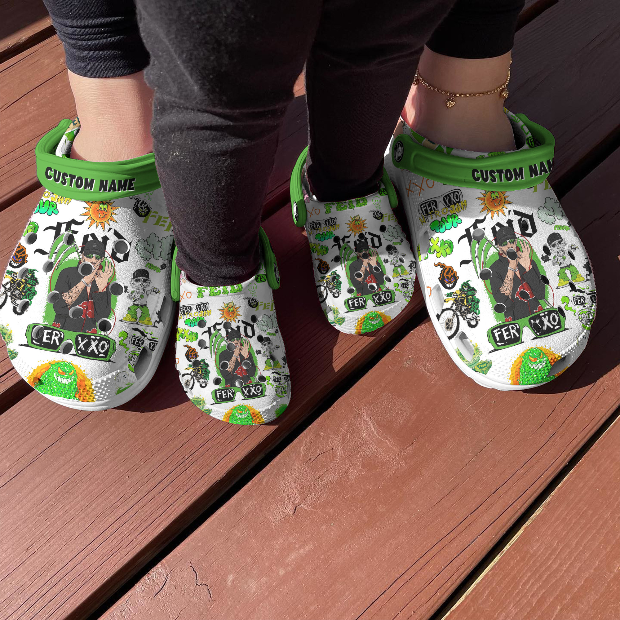 Merchidea Feid Music Crocs Crocband Clogs Shoes Comfortable For Men Women and Kids