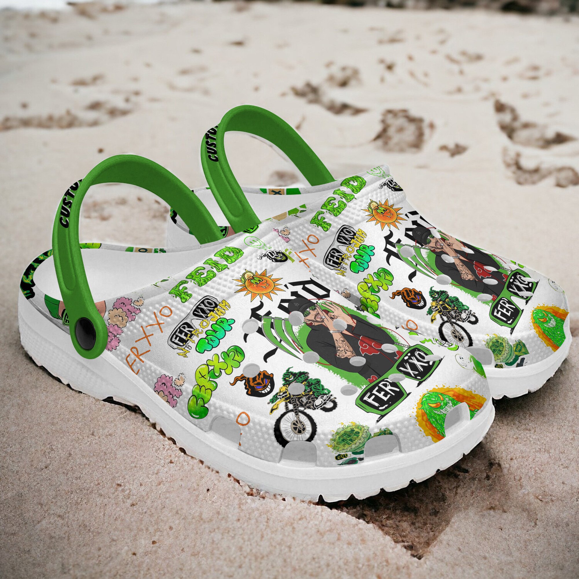 Merchidea Feid Music Crocs Crocband Clogs Shoes Comfortable For Men Women and Kids