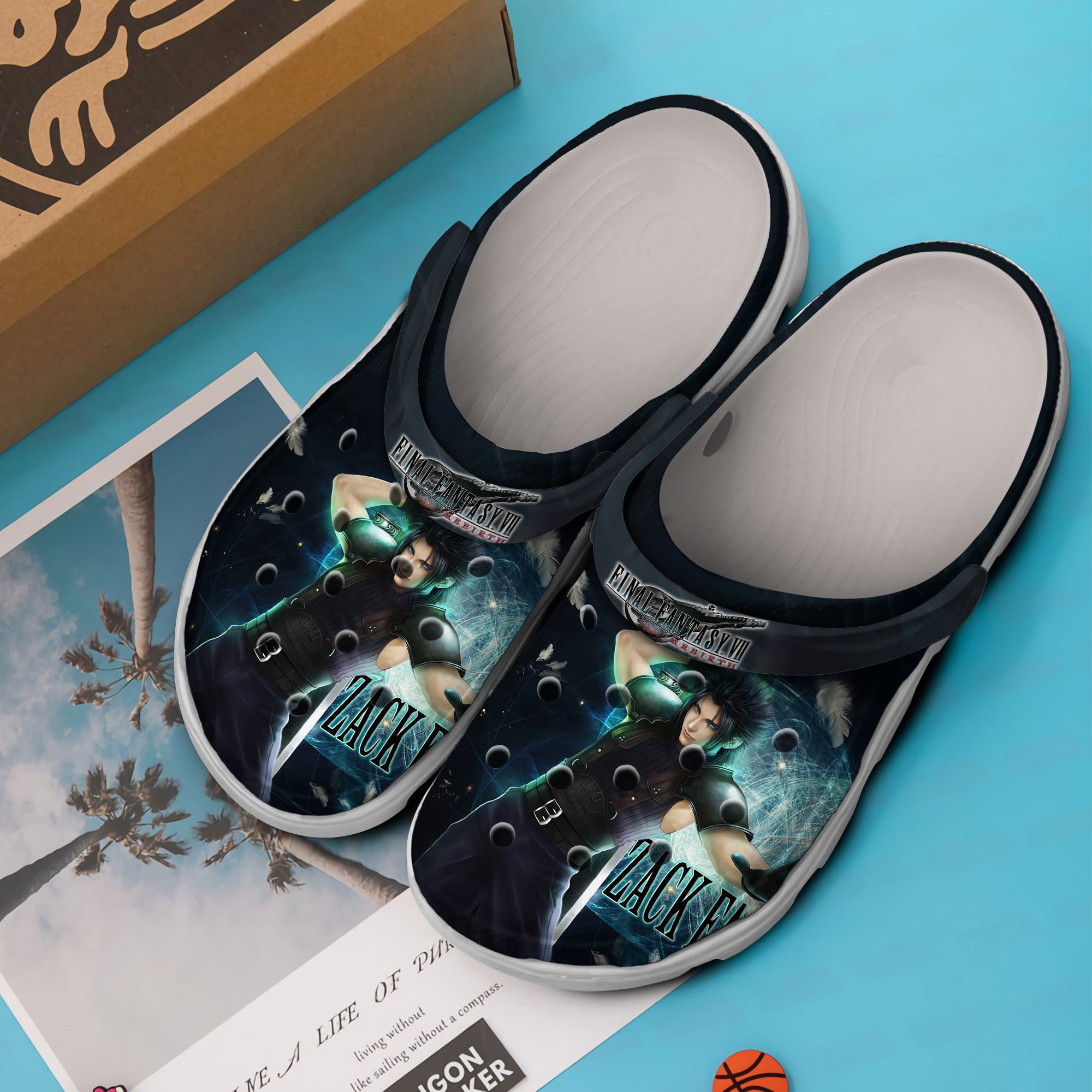 Merchidea Final Fantasy Game Crocs Crocband Clogs Shoes Comfortable For Men Women and Kids
