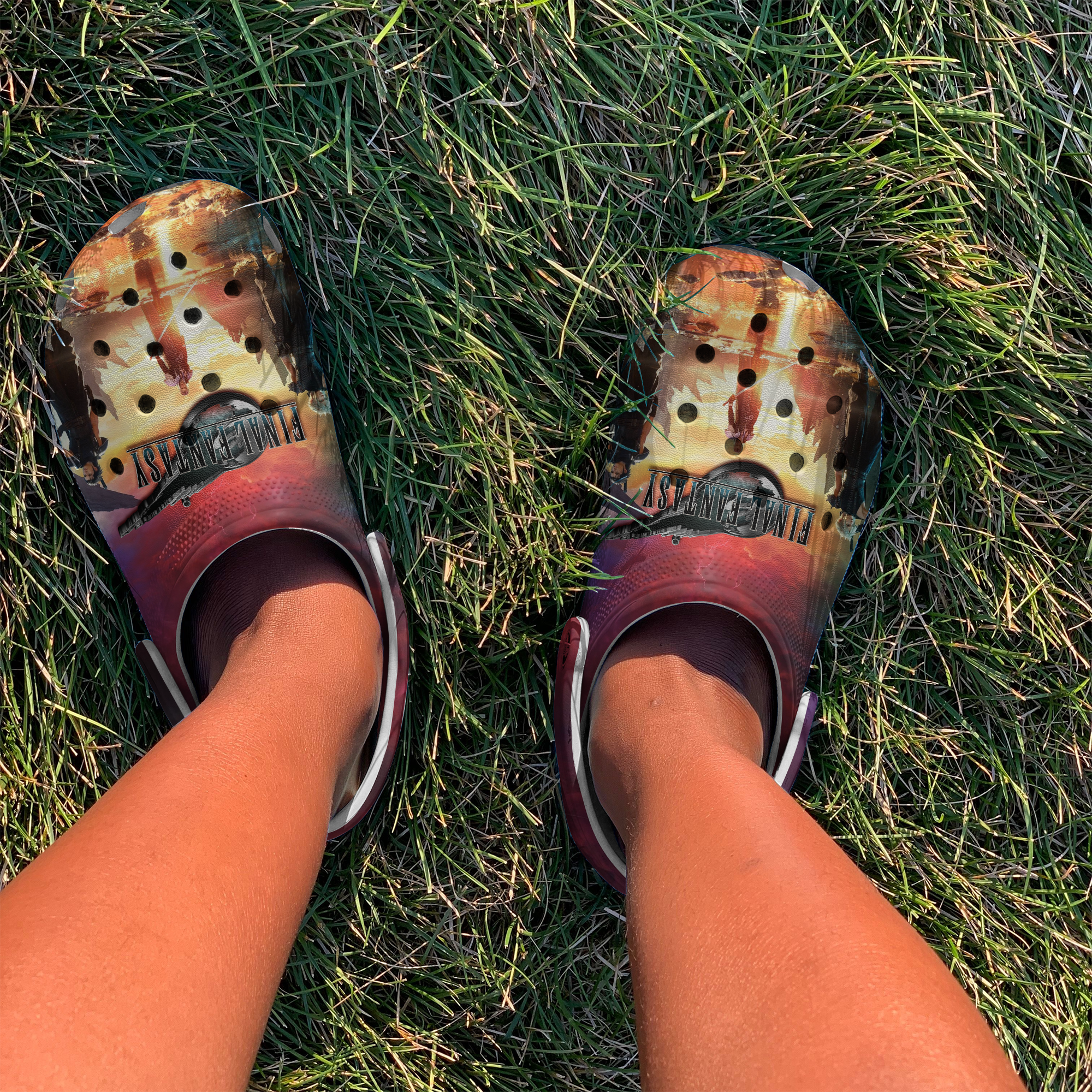 Merchidea Final Fantasy VII Rebirth Movie Crocs Crocband Clogs Shoes Comfortable For Men Women and Kids
