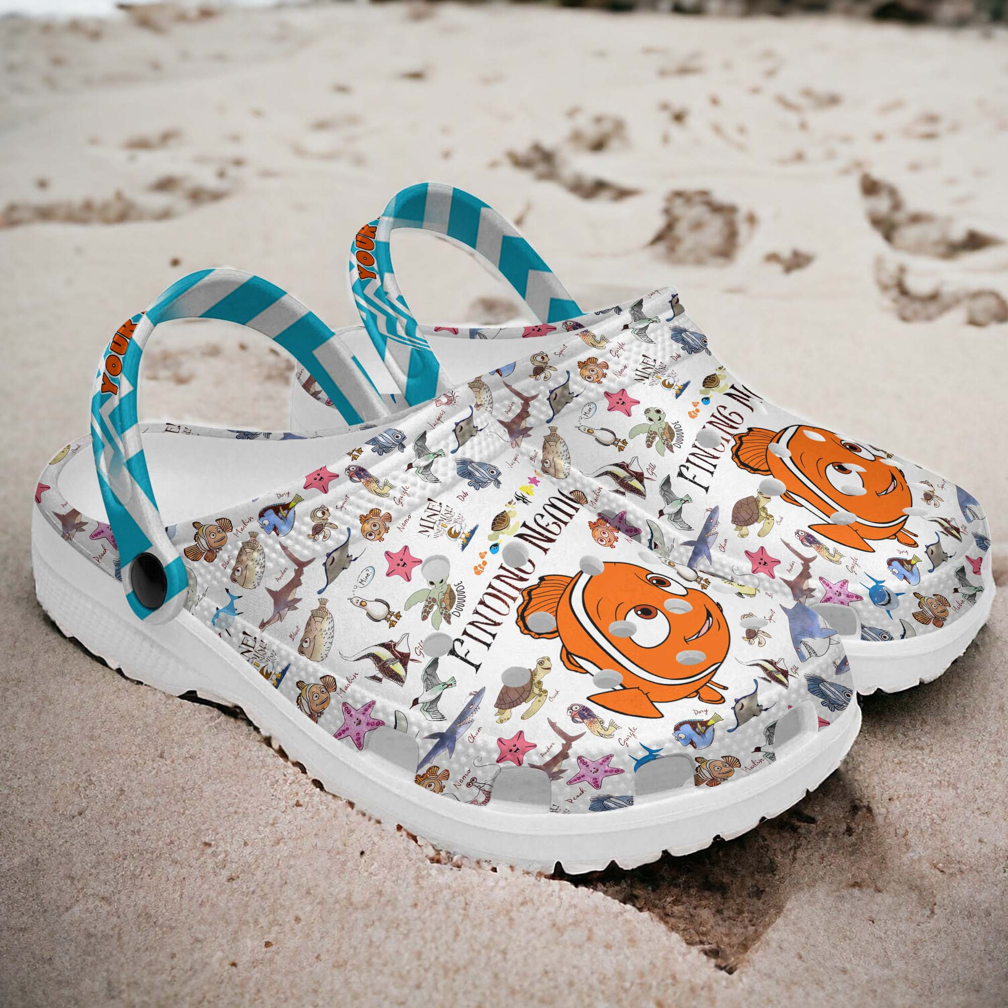 Merchidea Finding Nemo Cartoon Crocs Crocband Clogs Shoes Comfortable For Men Women and Kids