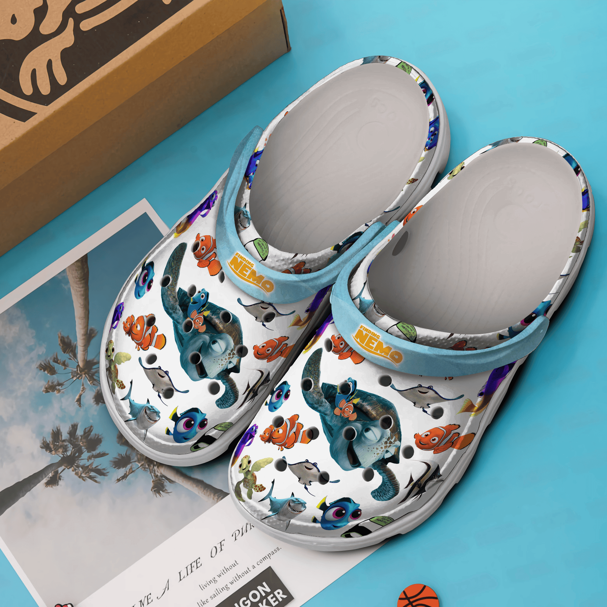 Merchidea Finding Nemo Cartoon Crocs Crocband Clogs Shoes Comfortable For Men Women and Kids