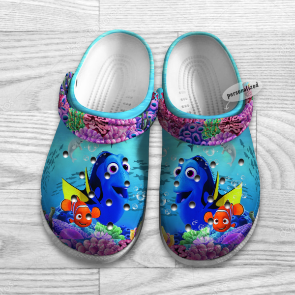 Merchidea Finding Nemo Cartoon Crocs Crocband Clogs Shoes Comfortable For Men Women and Kids