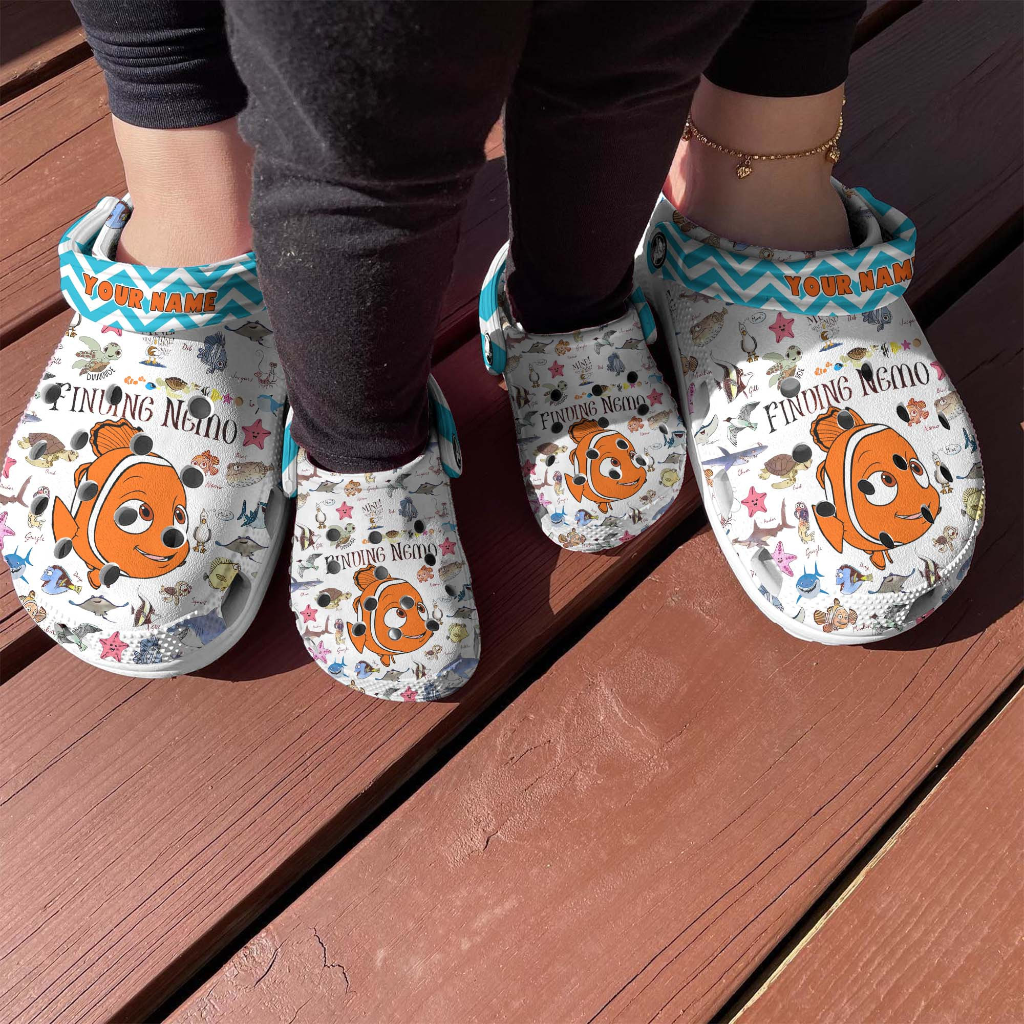 Merchidea Finding Nemo Cartoon Crocs Crocband Clogs Shoes Comfortable For Men Women and Kids