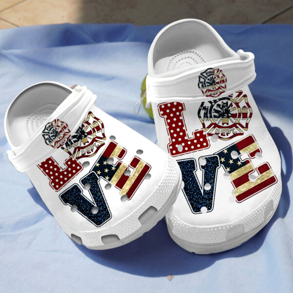 Merchidea Firefighter Crocs Crocband Clogs Shoes Comfortable For Men Women and Kids