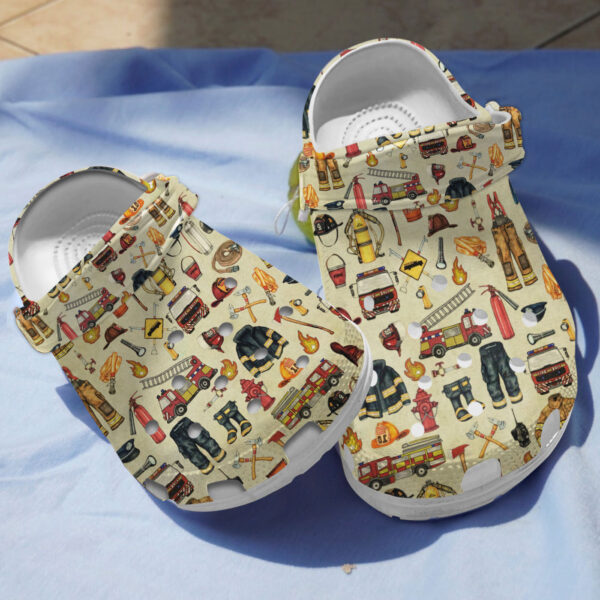 Merchidea Firefighter Crocs Crocband Clogs Shoes Comfortable For Men Women and Kids
