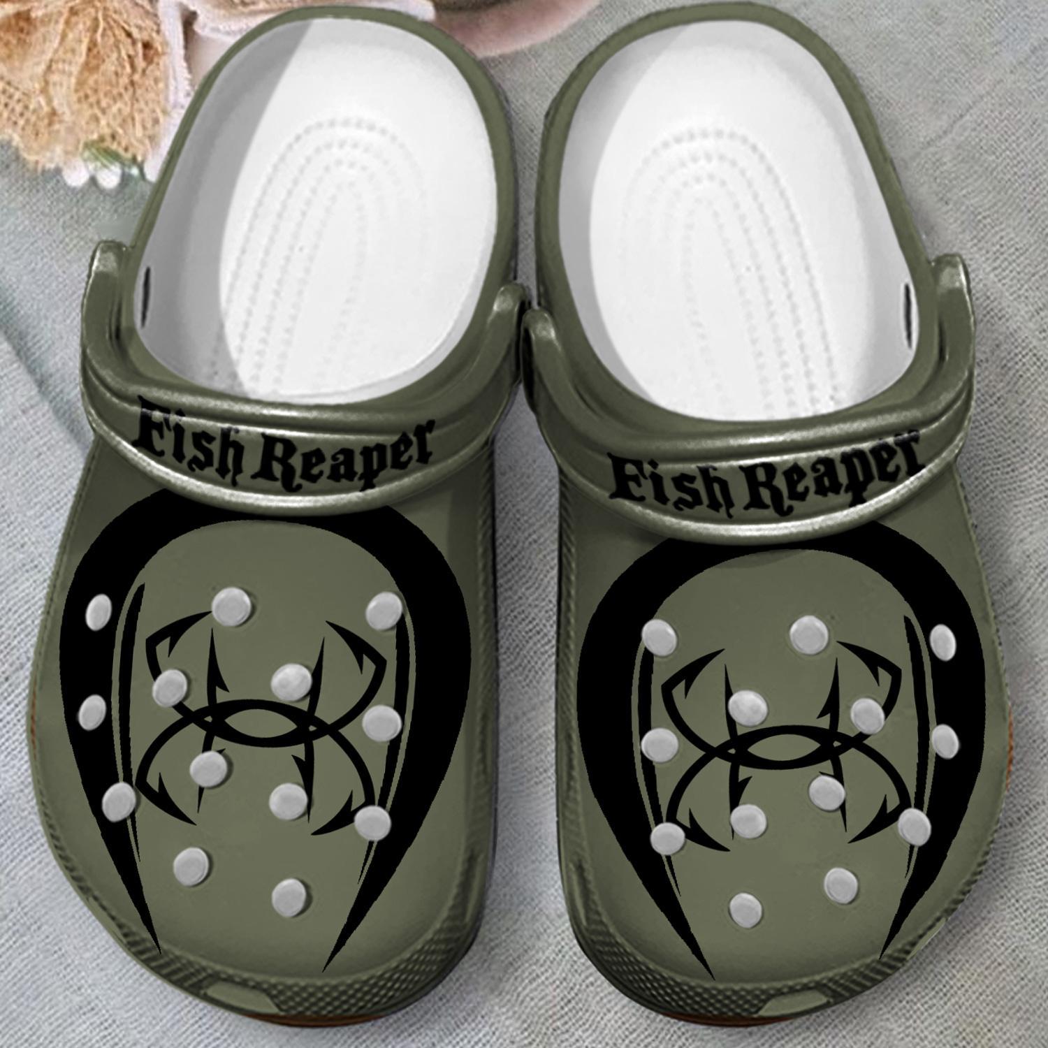 Merchidea Fish Reaper Crocs Crocband Clogs Shoes Comfortable For Men Women and Kids