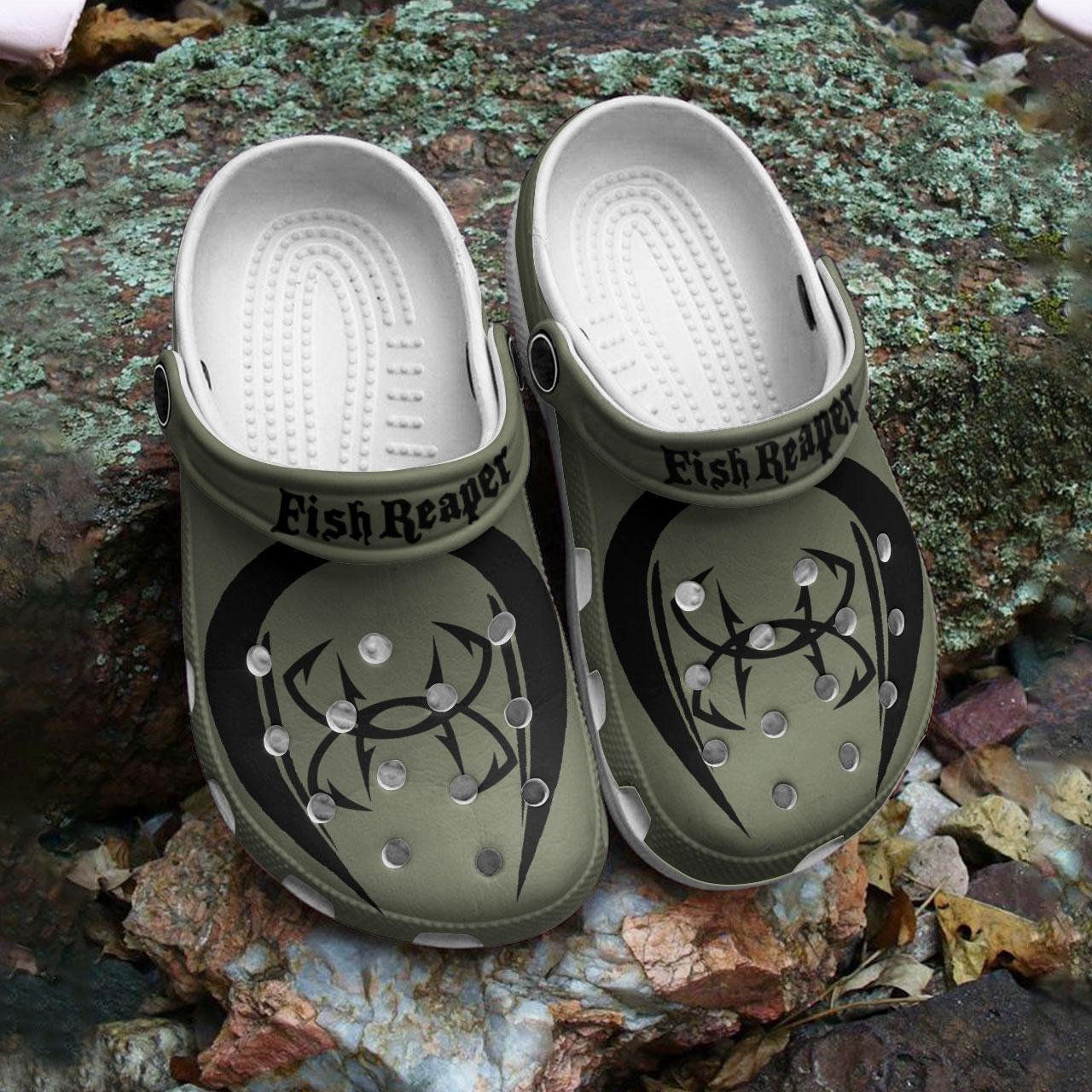 Merchidea Fish Reaper Crocs Crocband Clogs Shoes Comfortable For Men Women and Kids