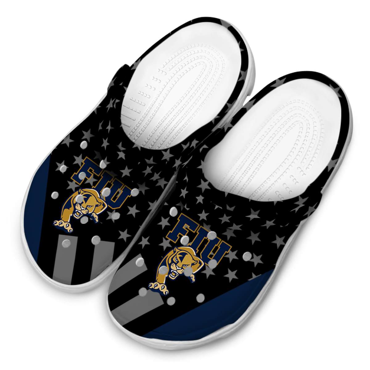 Merchidea FIU Panthers NCAA Sport Crocs Crocband Clogs Shoes Comfortable For Men Women and Kids