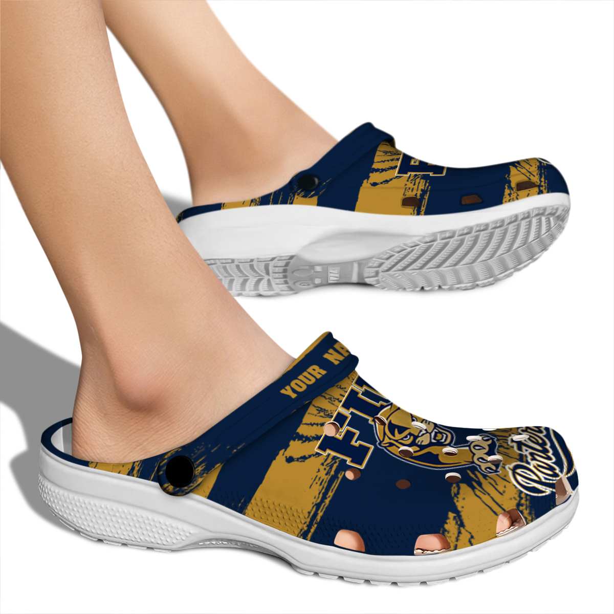 Merchidea FIU Panthers NCAA Sport Crocs Crocband Clogs Shoes Comfortable For Men Women and Kids