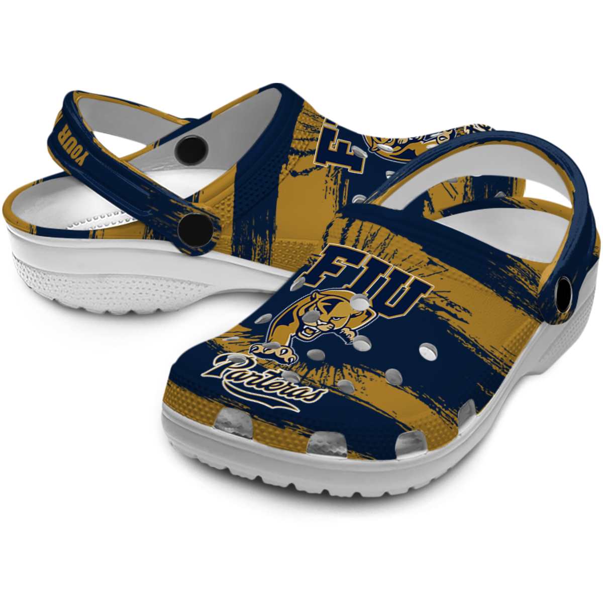 Merchidea FIU Panthers NCAA Sport Crocs Crocband Clogs Shoes Comfortable For Men Women and Kids