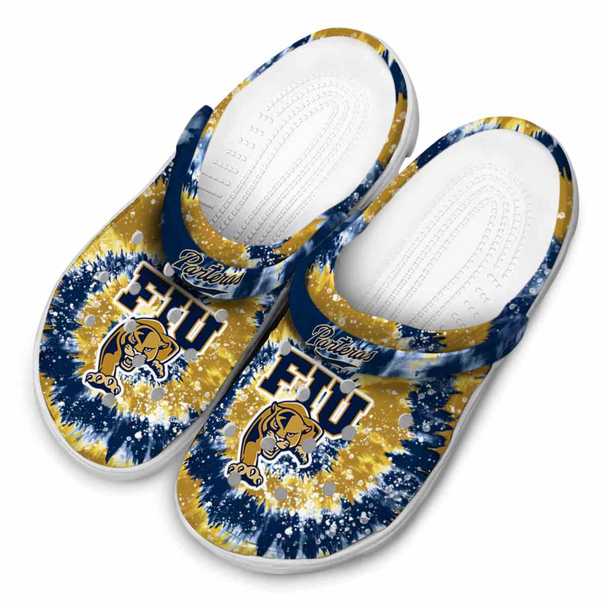 Merchidea FIU Panthers NCAA Sport Crocs Crocband Clogs Shoes Comfortable For Men Women and Kids