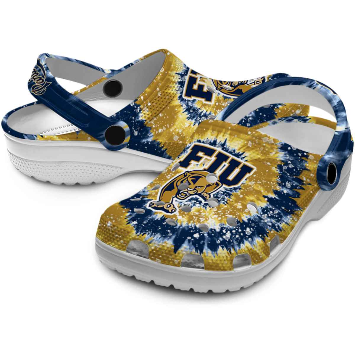 Merchidea FIU Panthers NCAA Sport Crocs Crocband Clogs Shoes Comfortable For Men Women and Kids