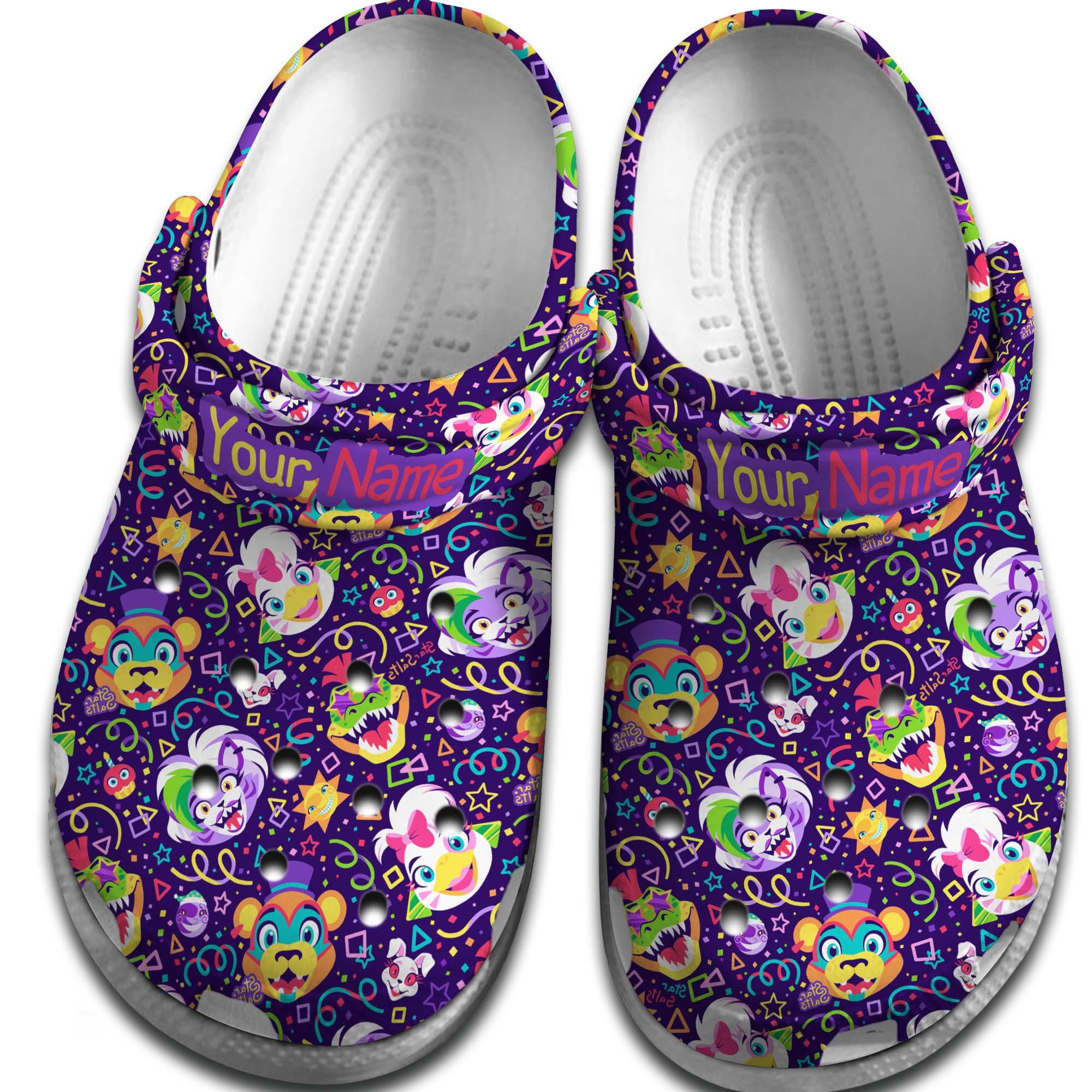 Merchidea Five Nights At Freddy Cartoon Crocs Crocband Clogs Shoes Comfortable For Men Women and Kids