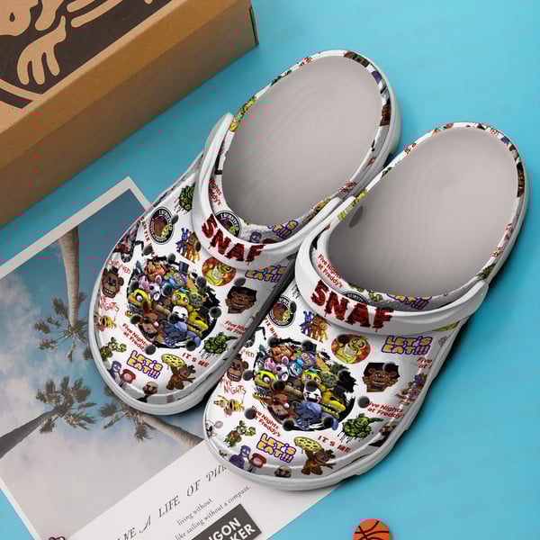 Merchidea Five Nights At Freddy's Movie Crocs Crocband Clogs Shoes Comfortable For Men Women and Kids