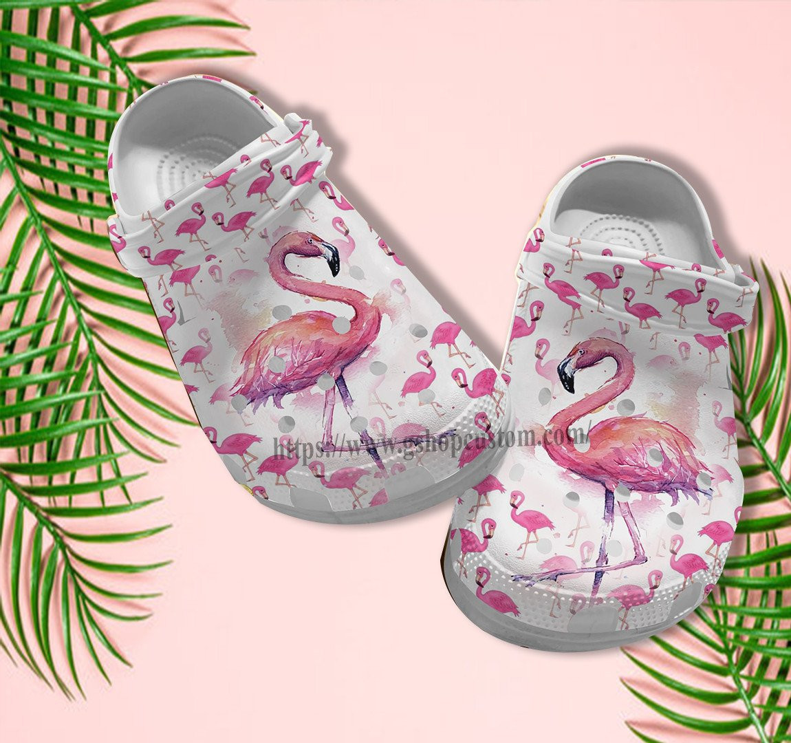 Merchidea Flamingo Ballets Croc Shoes Gift Daughter- Flamingo Queen Art Shoes Croc Clogs Customize Gift Besties