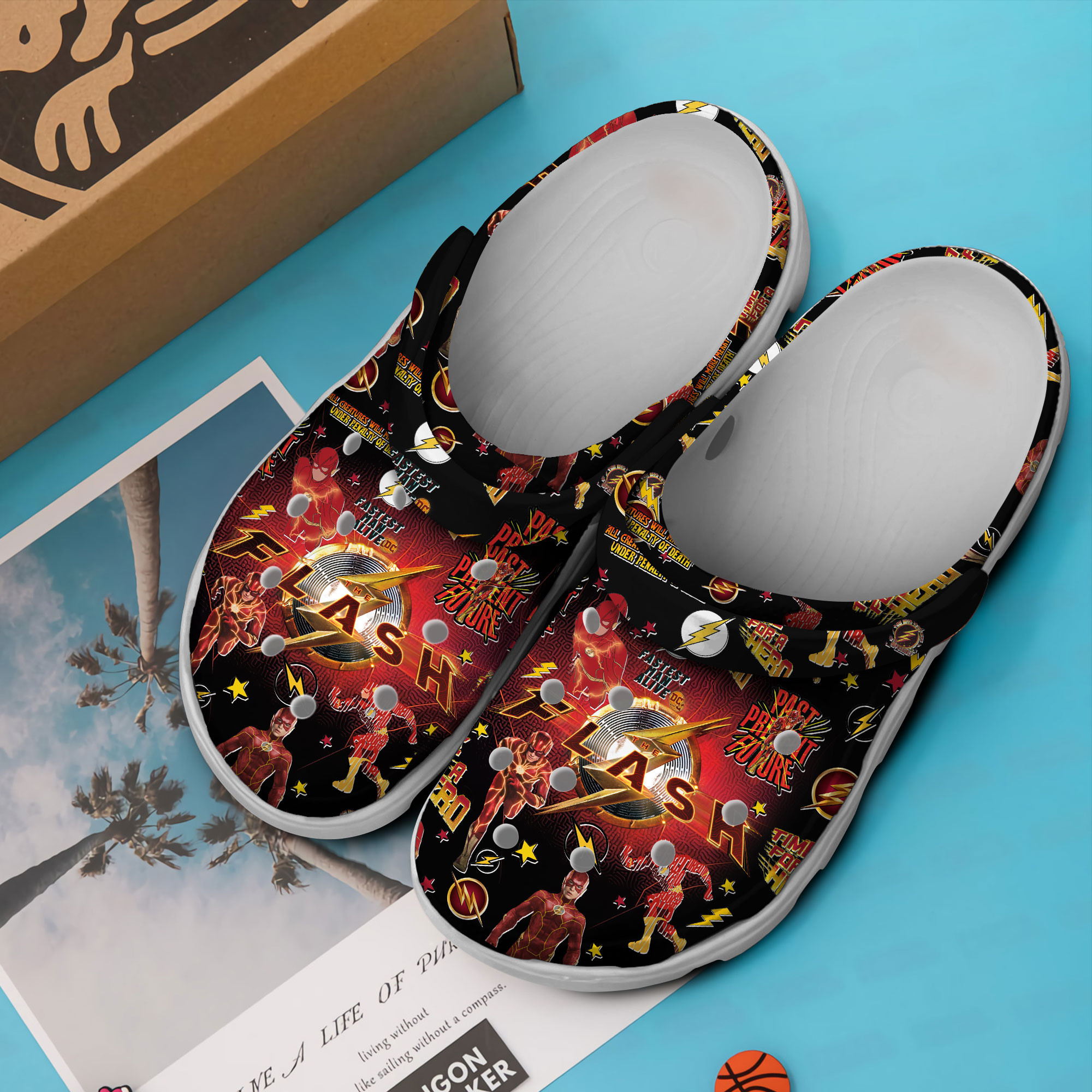 Merchidea Flash Movie Crocs Crocband Clogs Shoes Comfortable For Men Women and Kids