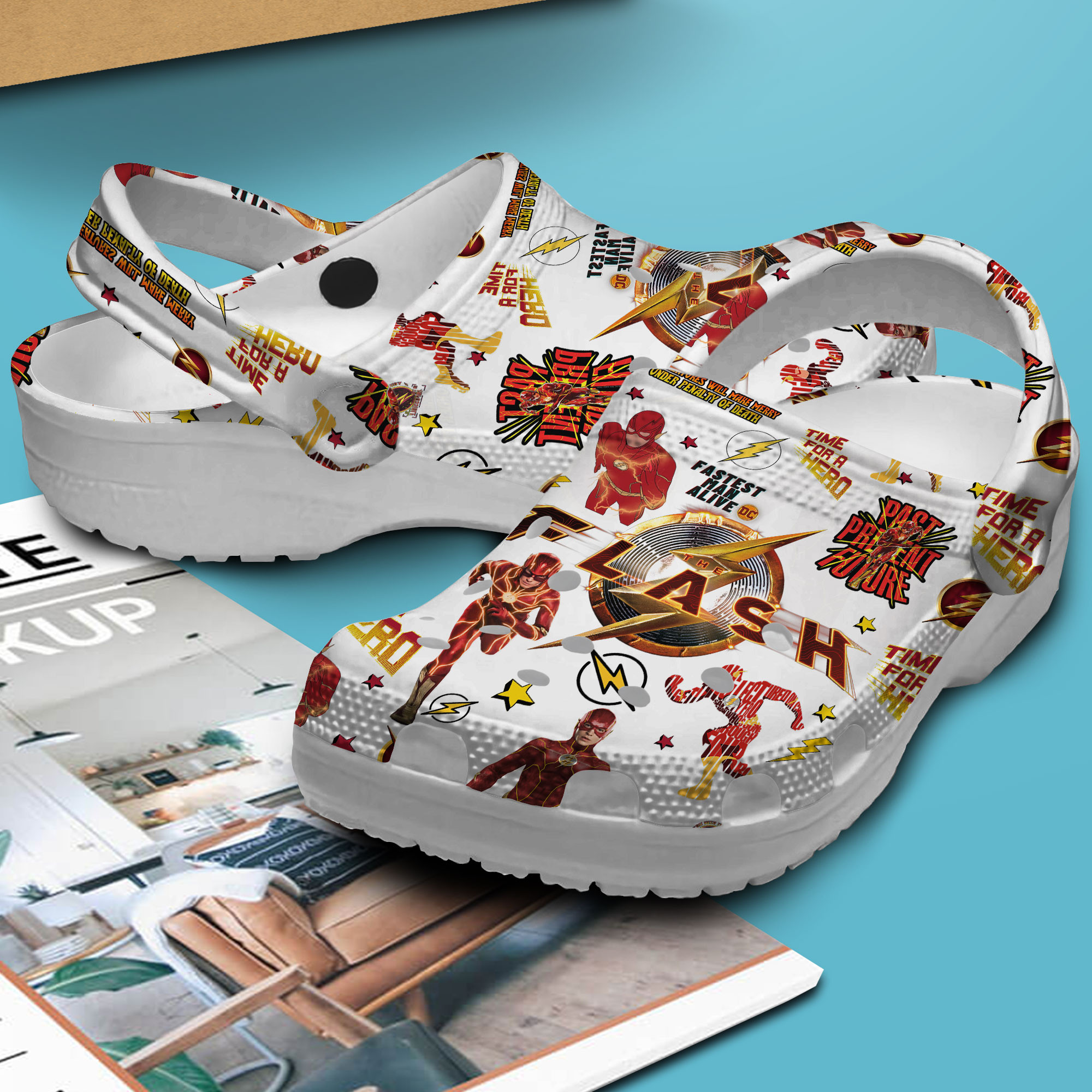 Merchidea Flash Movie Crocs Crocband Clogs Shoes Comfortable For Men Women and Kids