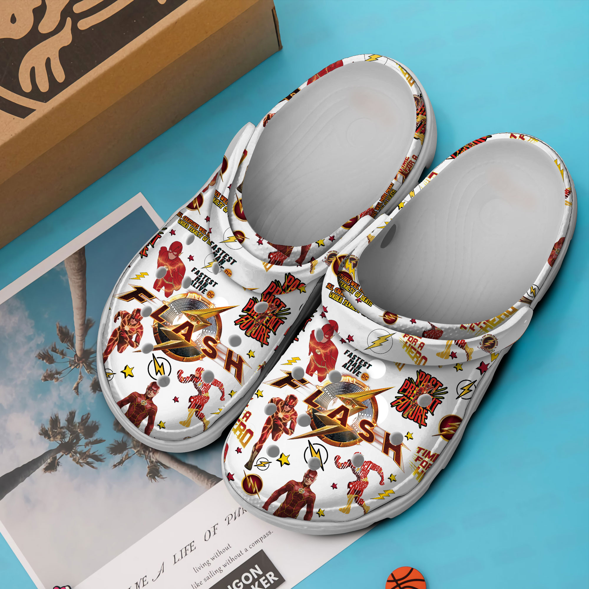 Merchidea Flash Movie Crocs Crocband Clogs Shoes Comfortable For Men Women and Kids