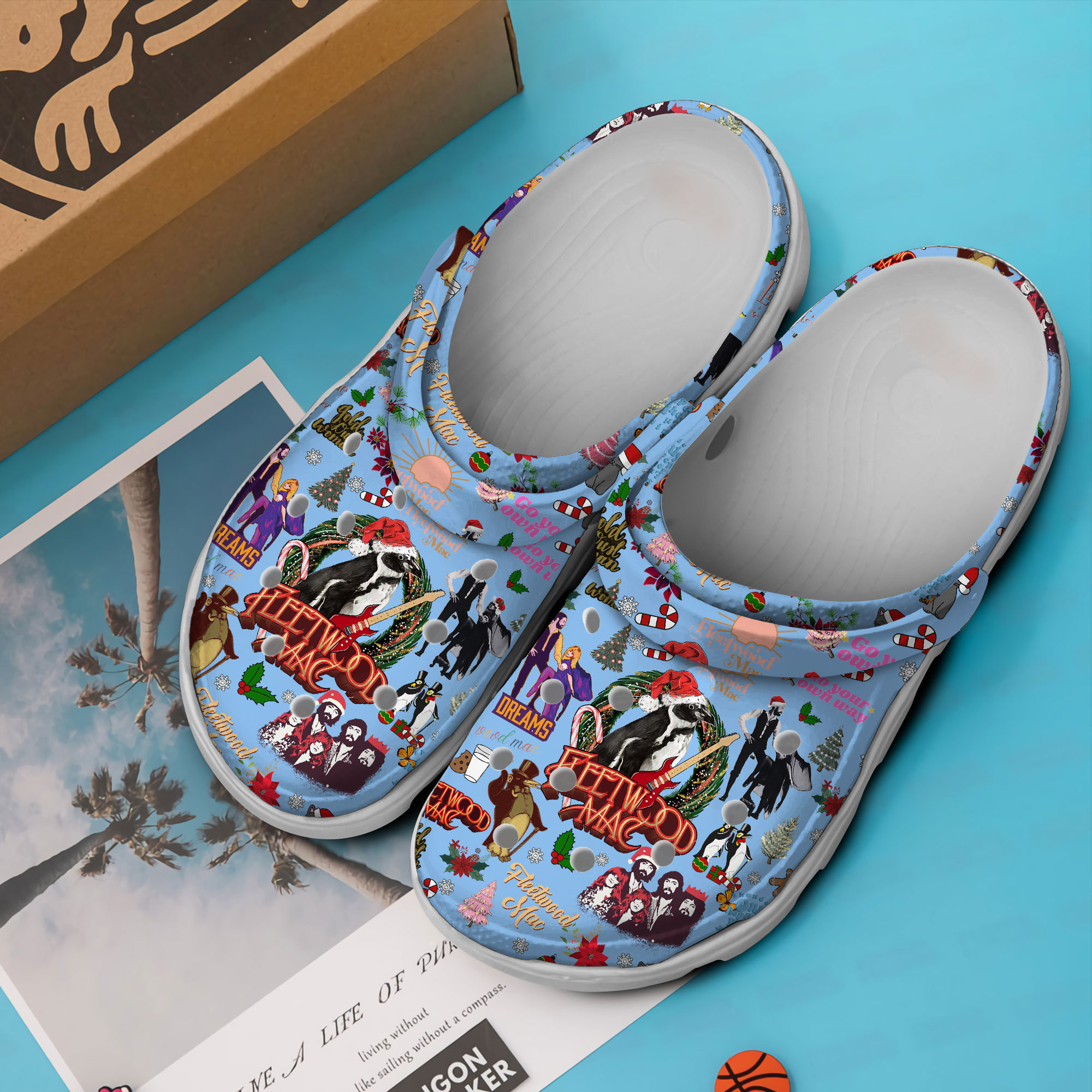 Merchidea Fleetwood Mac Music Crocs Crocband Clogs Shoes Comfortable For Men Women and Kids