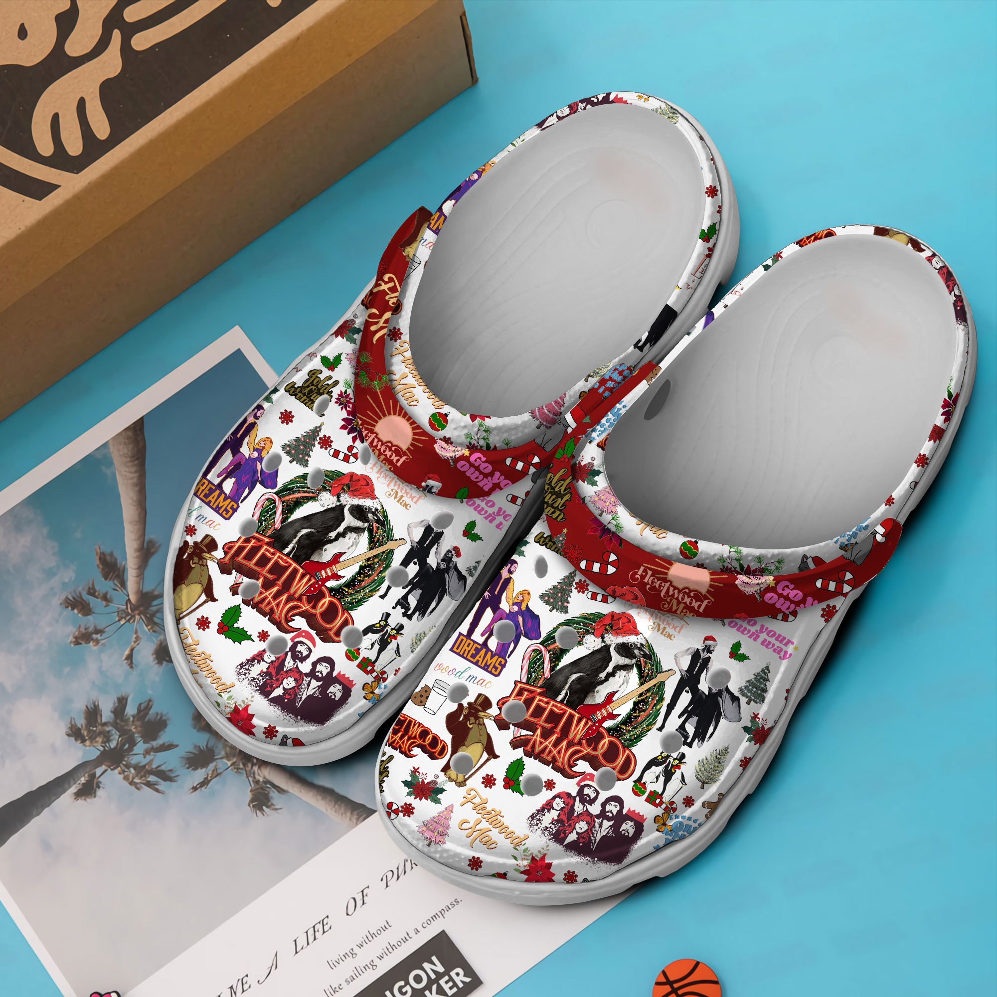 Merchidea Fleetwood Mac Music Crocs Crocband Clogs Shoes Comfortable For Men Women and Kids