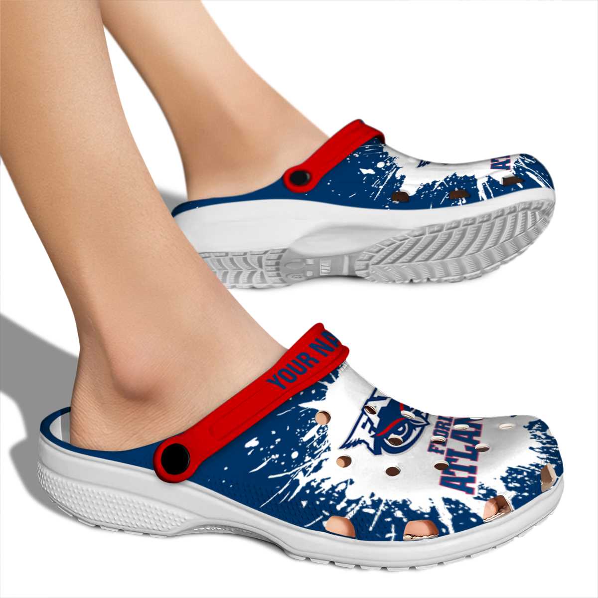 Merchidea Florida Atlantic Owls NCAA Sport Crocs Crocband Clogs Shoes Comfortable For Men Women and Kids