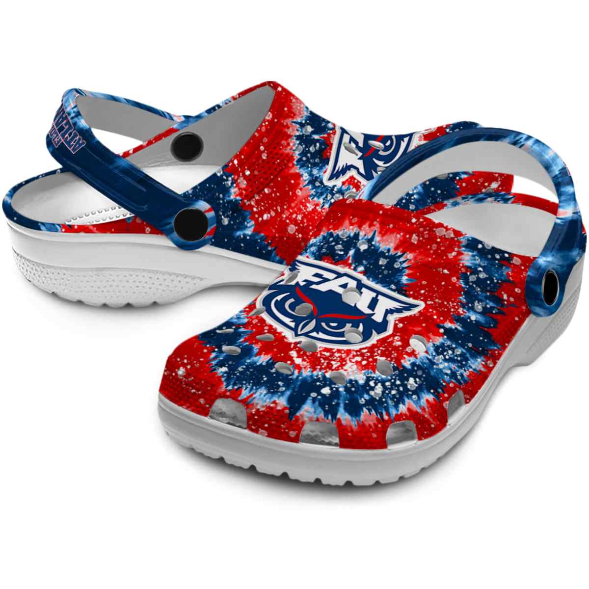 Merchidea Florida Atlantic Owls NCAA Sport Crocs Crocband Clogs Shoes Comfortable For Men Women and Kids
